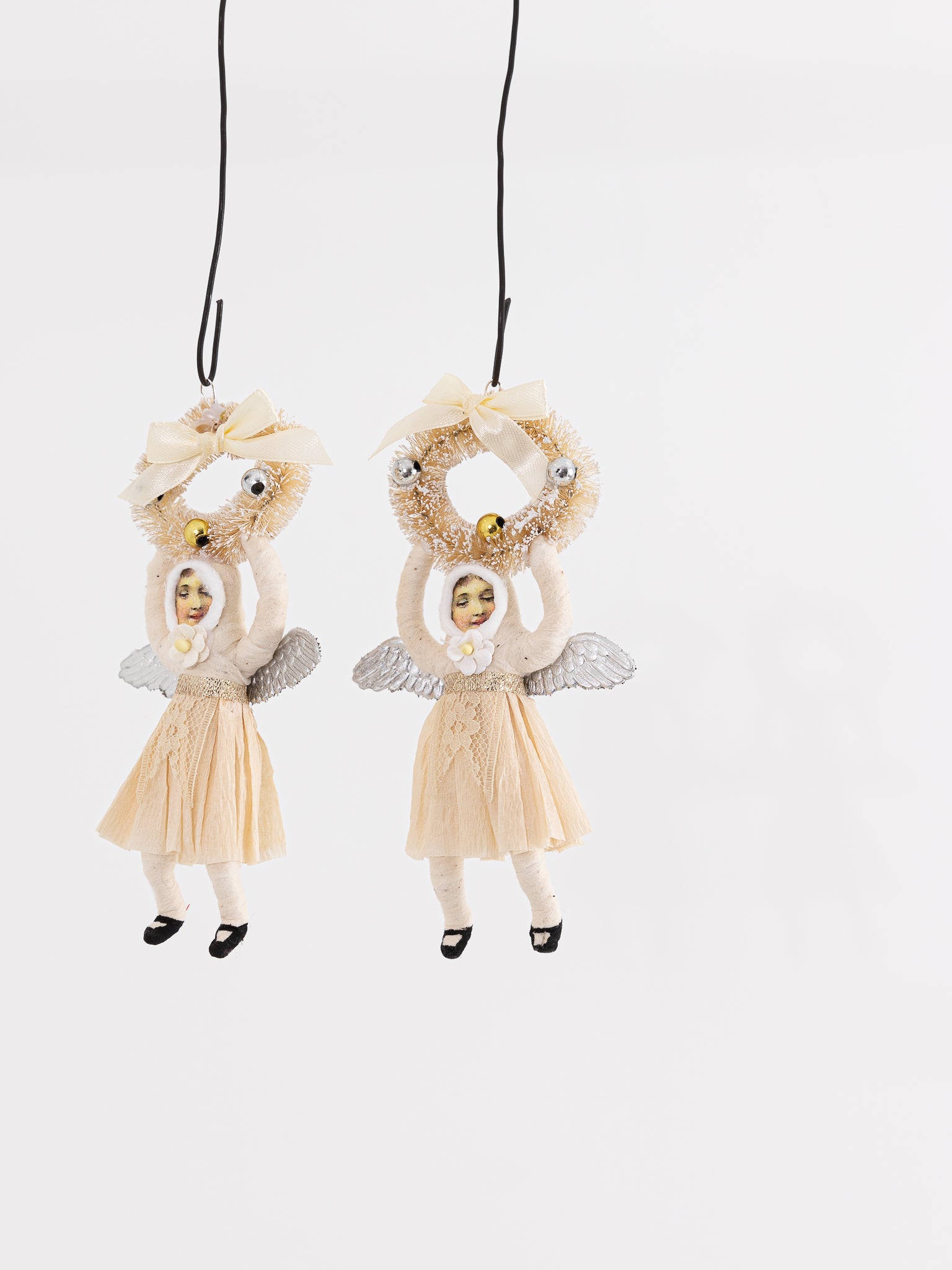 Wreath Angel Ornament - VINTAGE BY CRYSTAL at Worthwhile - shop ORNAMENT