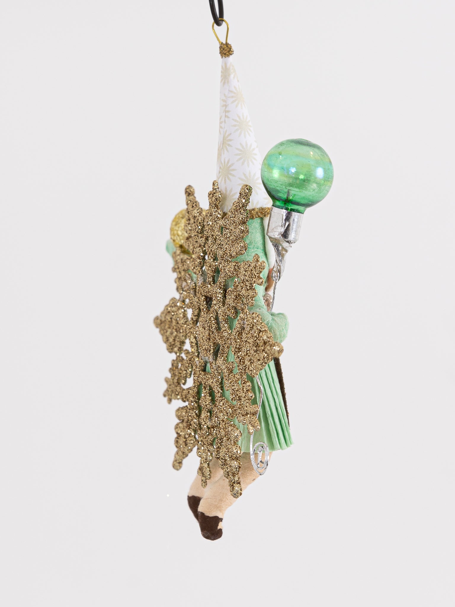 Princess on Snowflake Ornament in Mint - VINTAGE BY CRYSTAL at Worthwhile - shop ORNAMENT