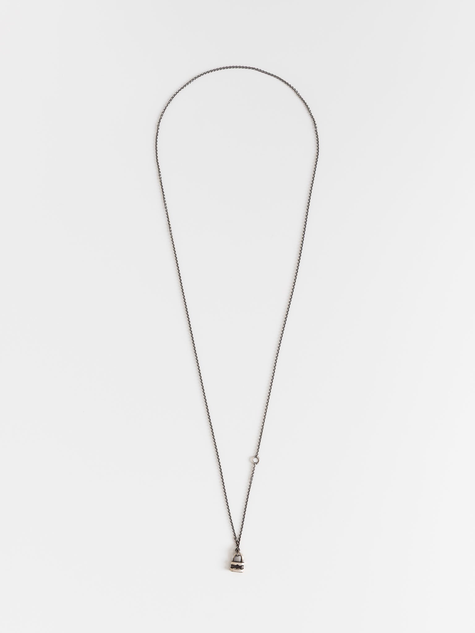 Werkstatt:München Mini Lock Chain Necklace - WERKSTATT:MUNCHEN at Worthwhile - shop NECKLACES