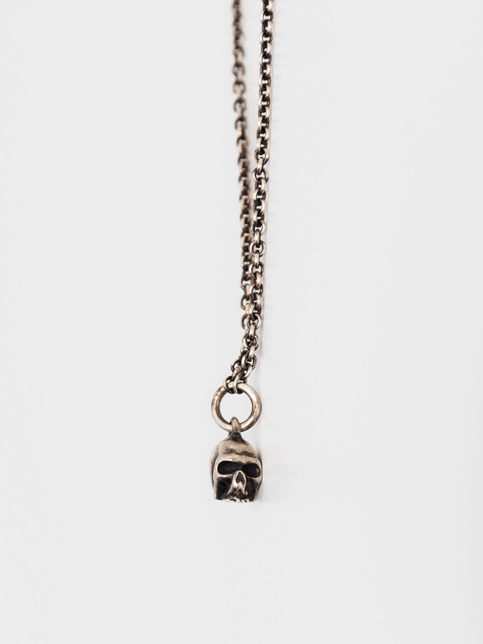 Werkstatt:München Mini Skull Chain Necklace - WERKSTATT:MUNCHEN at Worthwhile - shop NECKLACES
