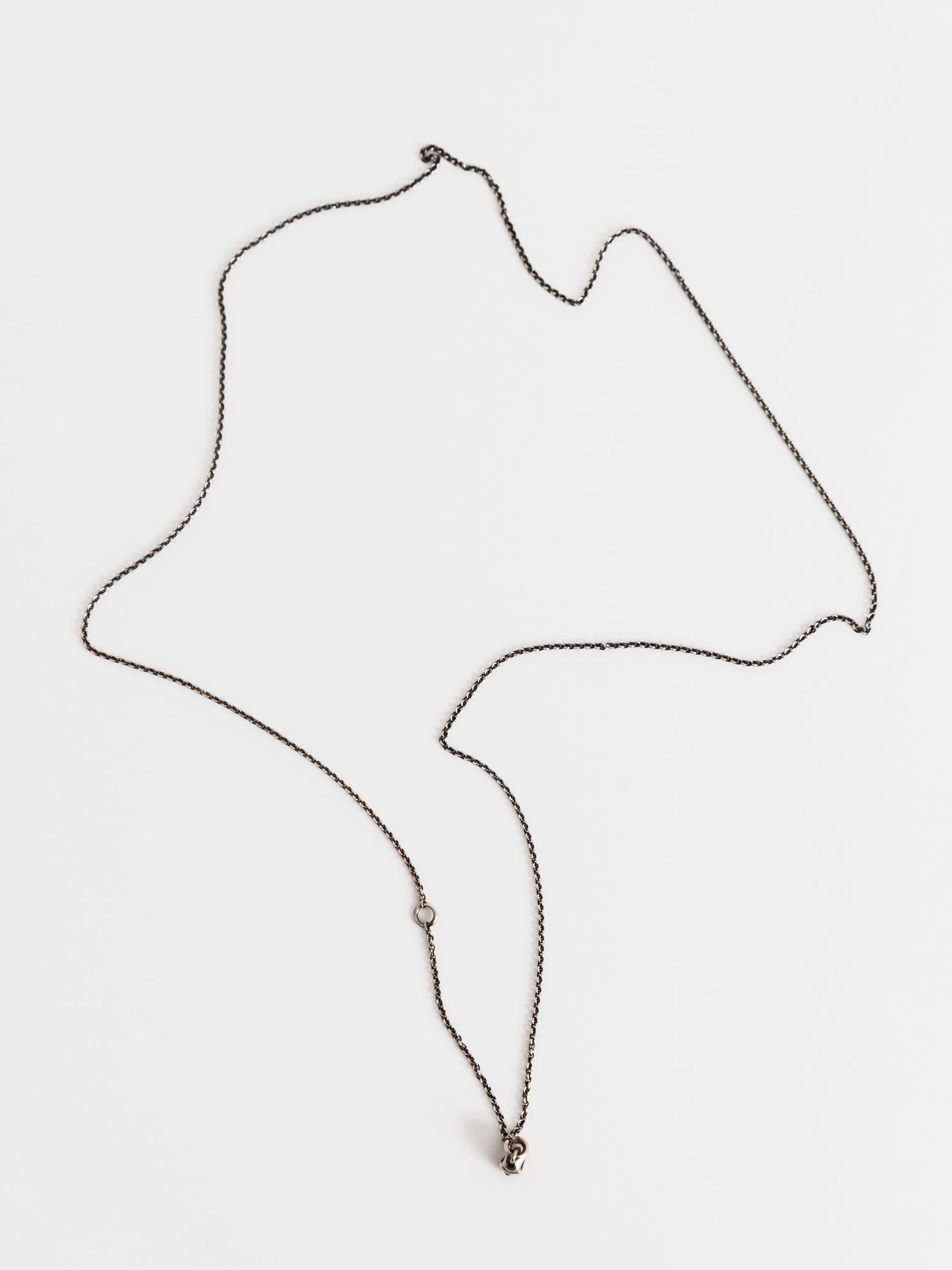 Werkstatt:München Mini Skull Chain Necklace - WERKSTATT:MUNCHEN at Worthwhile - shop NECKLACES