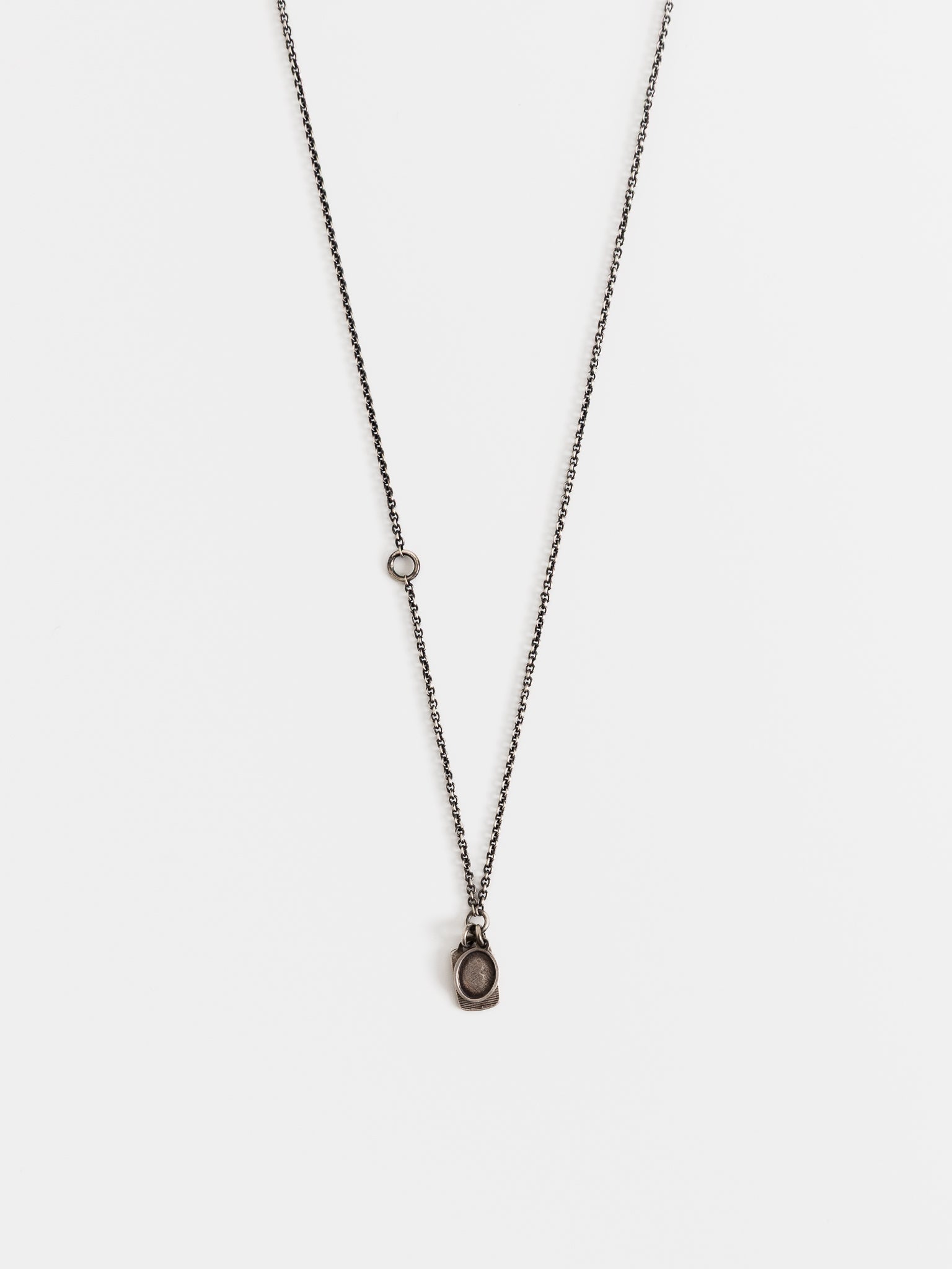 Werkstatt:München Mini Two Tags Chain Necklace - WERKSTATT:MUNCHEN at Worthwhile - shop NECKLACES