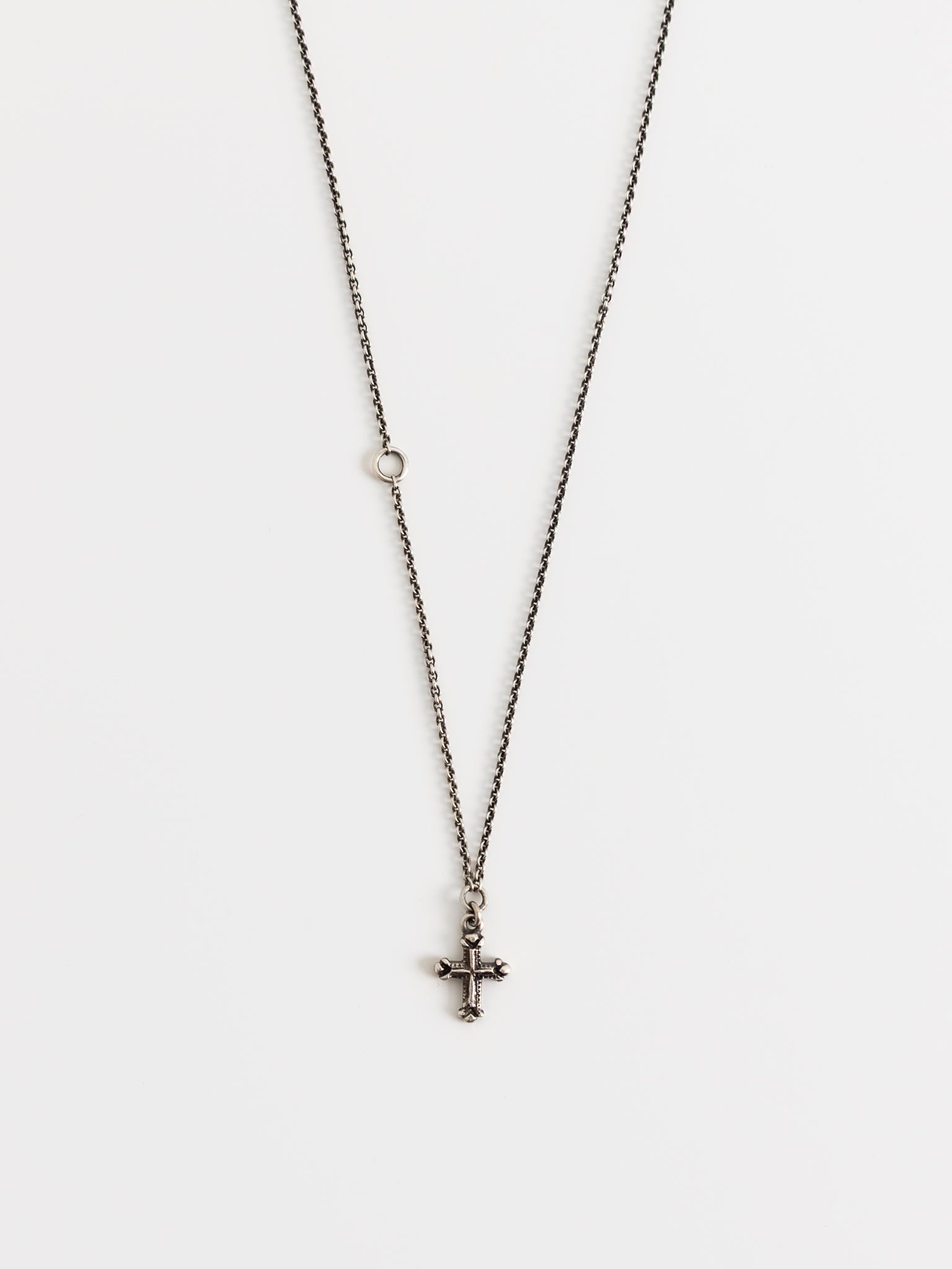 Werkstatt:München Mini Cross Chain Necklace - WERKSTATT:MUNCHEN at Worthwhile - shop NECKLACES