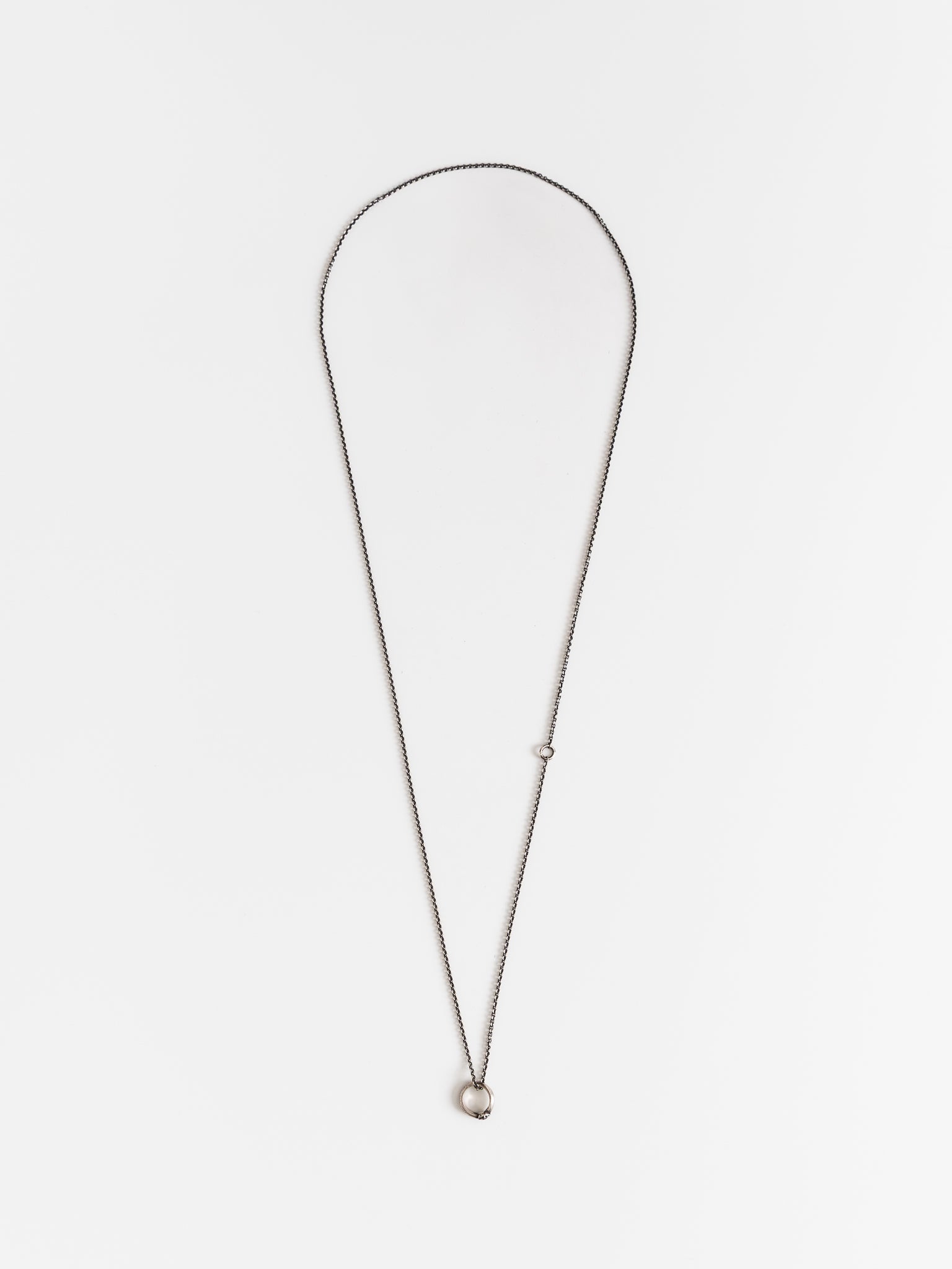 Werkstatt:München Mini Ring Chain Necklace - WERKSTATT:MUNCHEN at Worthwhile - shop NECKLACES