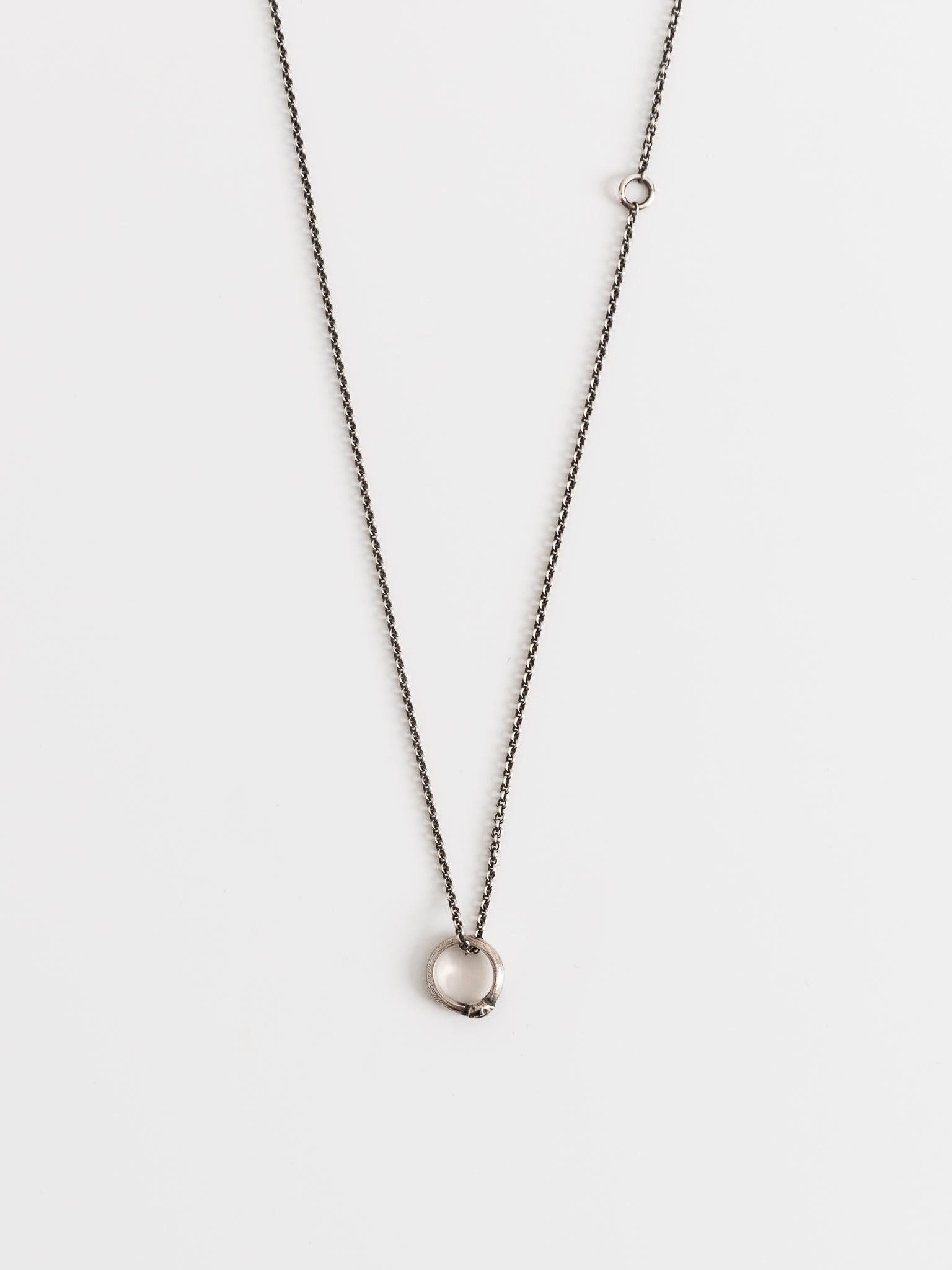 Werkstatt:München Mini Ring Chain Necklace - WERKSTATT:MUNCHEN at Worthwhile - shop NECKLACES