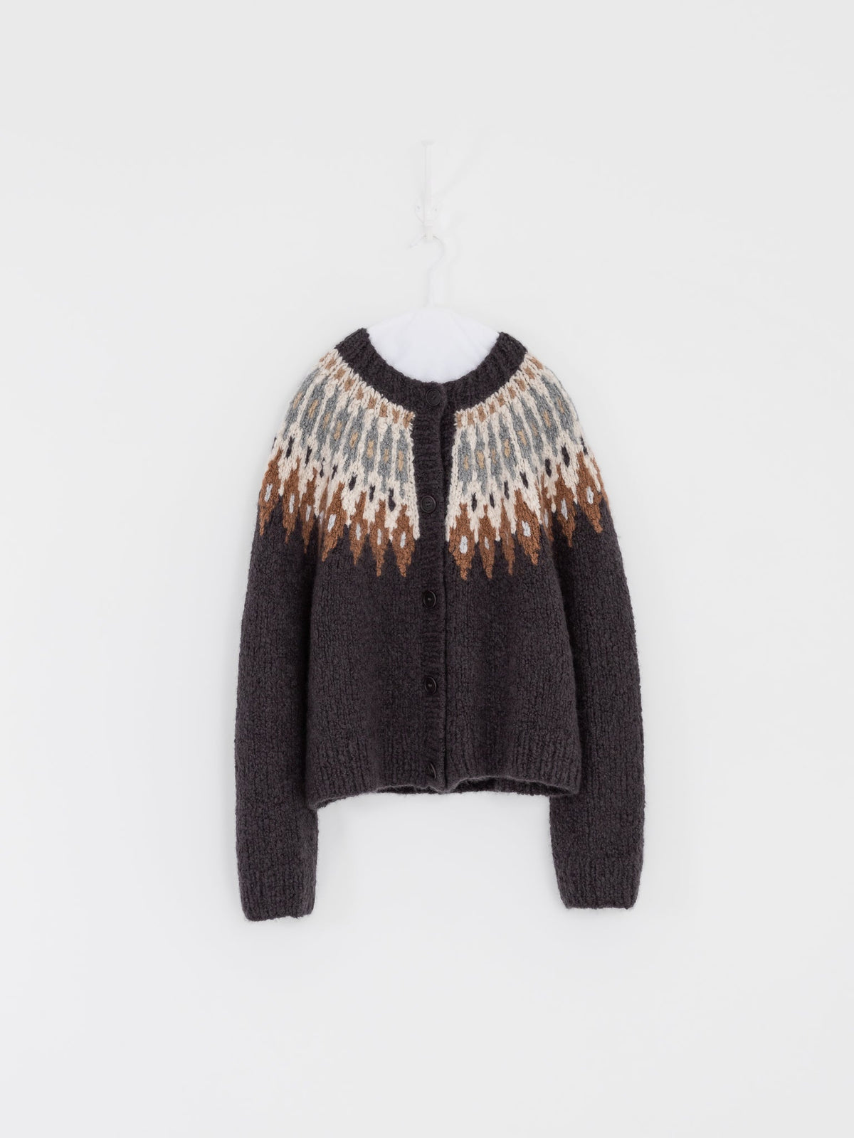 Wommelsdorff Colette Cardigan in Shadow & Ivory - WOMMELSDORFF at Worthwhile - shop CARDIGAN