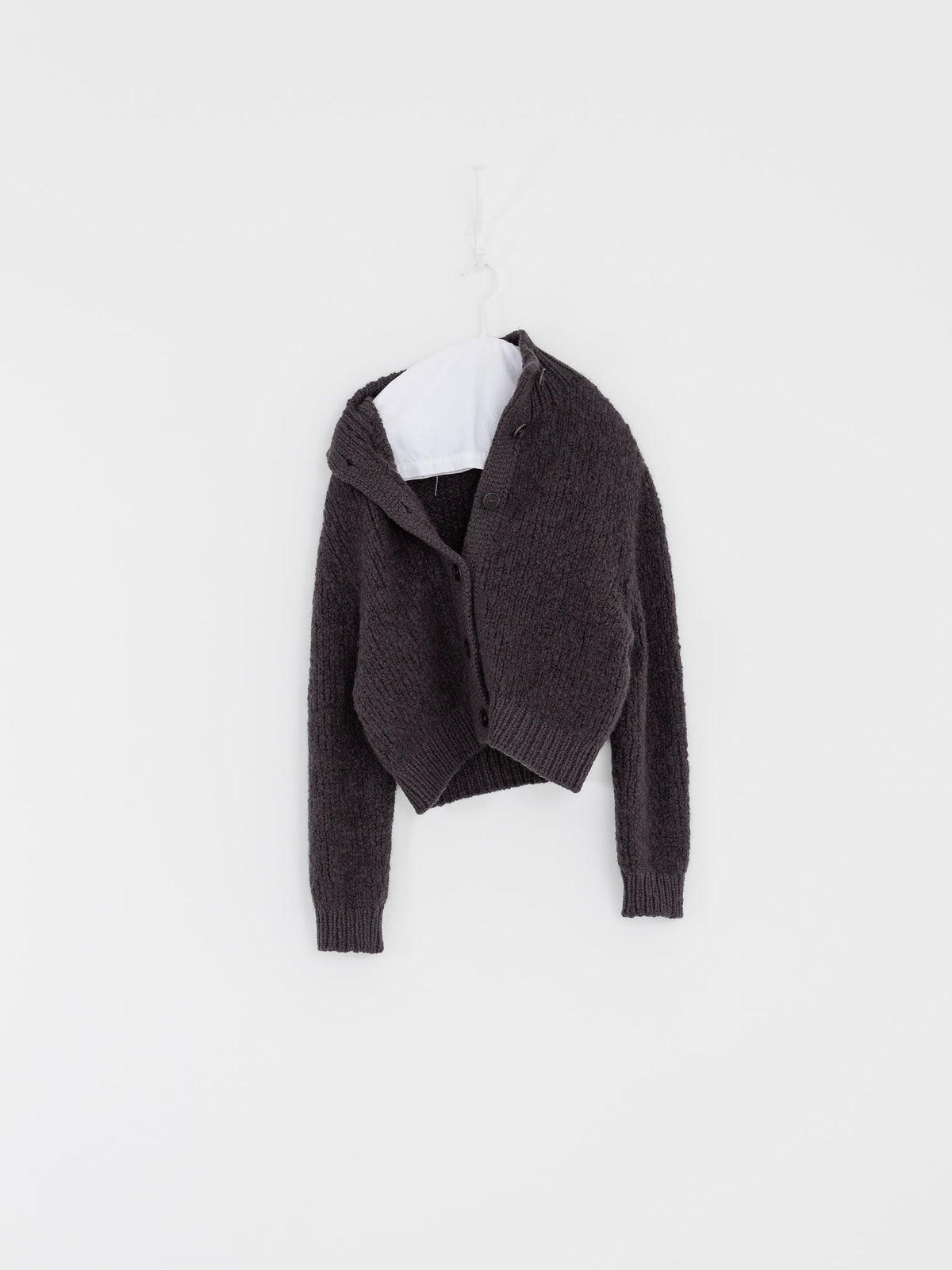 Wommelsdorff Yuri Cardigan in Shadow/Dark Taupe - WOMMELSDORFF at Worthwhile - shop CARDIGAN