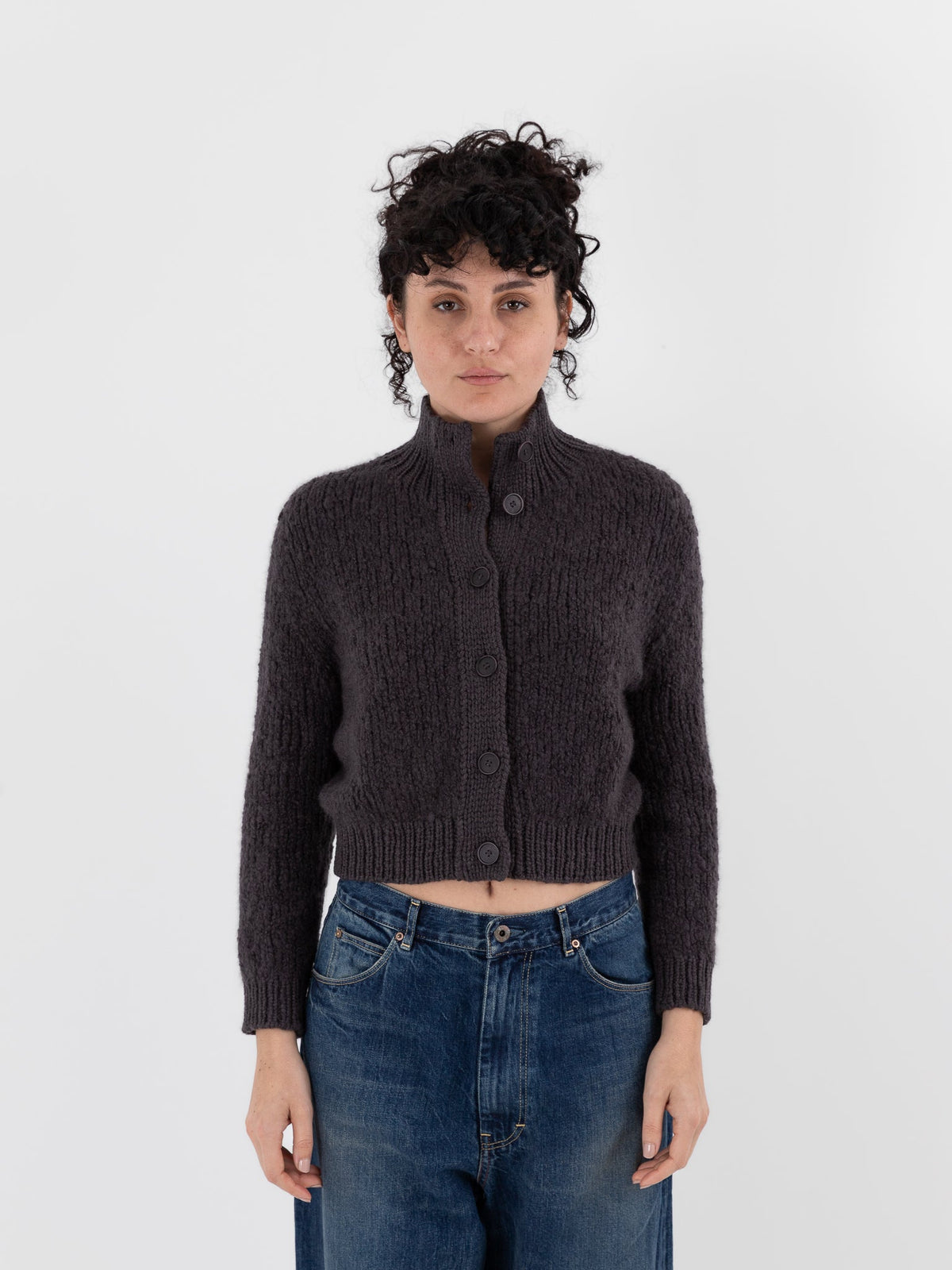 Wommelsdorff Yuri Cardigan in Shadow/Dark Taupe - WOMMELSDORFF at Worthwhile - shop CARDIGAN