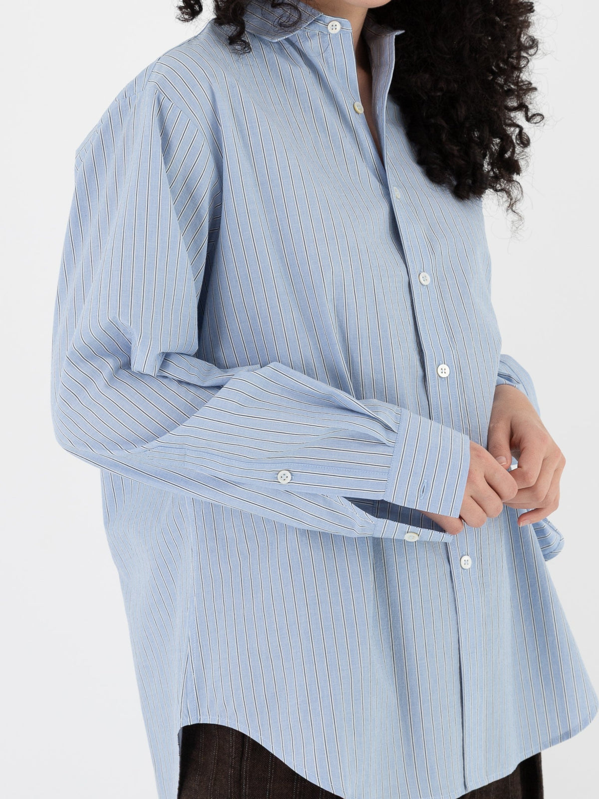 Wright + Doyle Nata Shirt in Rodor Stripe - WRIGHT + DOYLE at Worthwhile - shop TOP