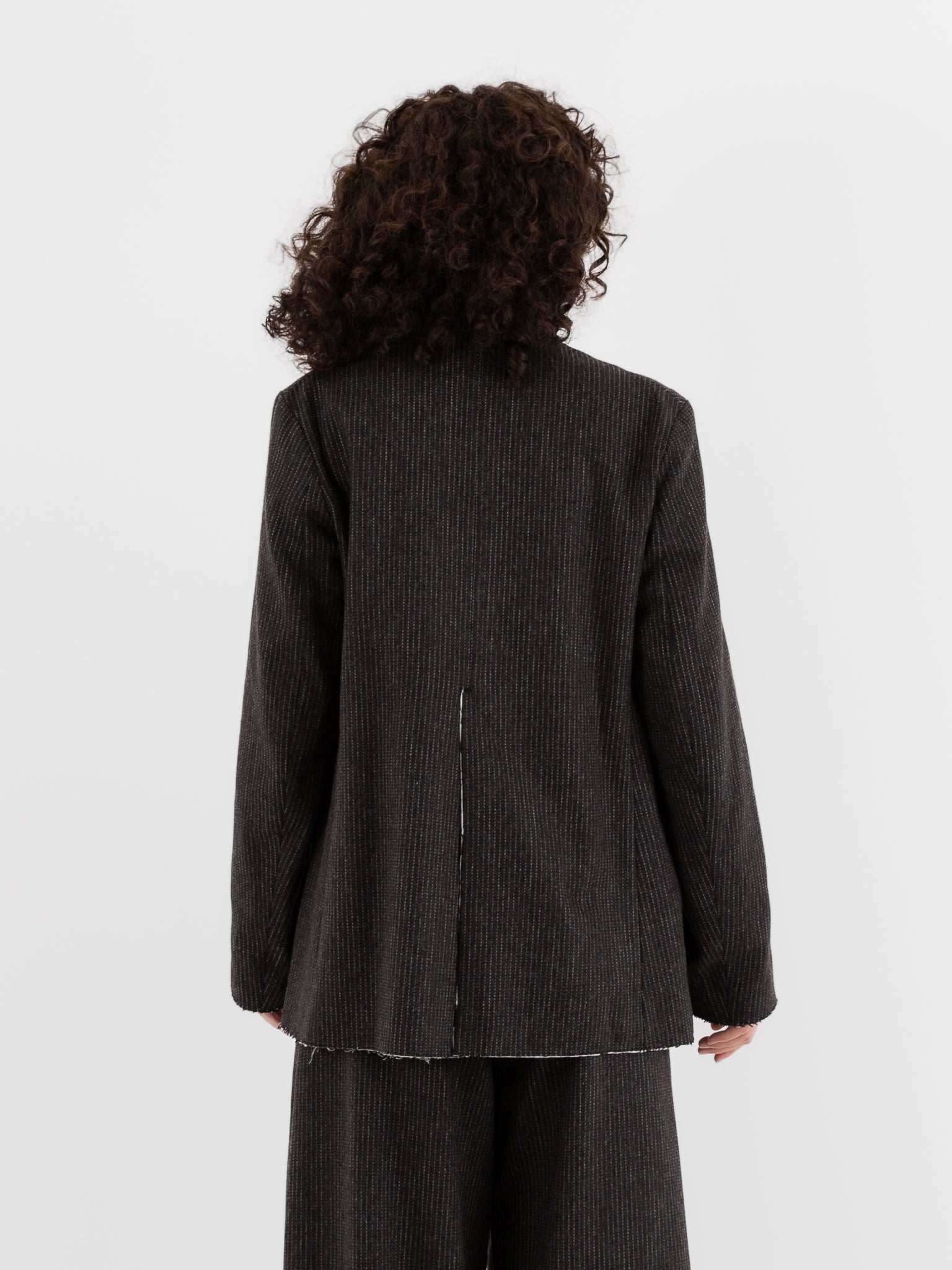 Wright + Doyle Stanhope Jacket in Cacao Pinstripe - WRIGHT + DOYLE at Worthwhile - shop JACKET