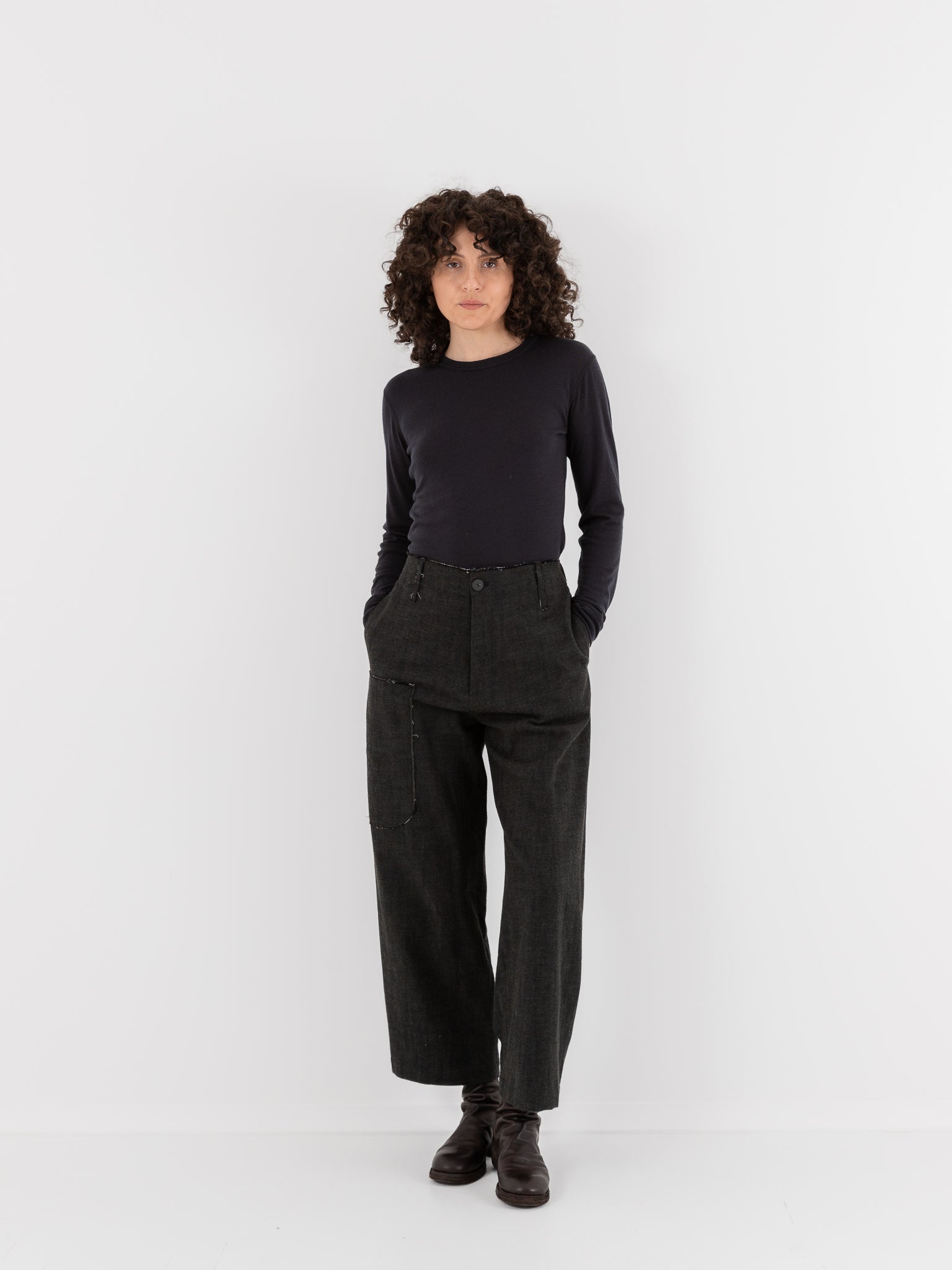 Wright + Doyle Wilhelm Trousers in Alga Green - WRIGHT + DOYLE at Worthwhile - shop PANT