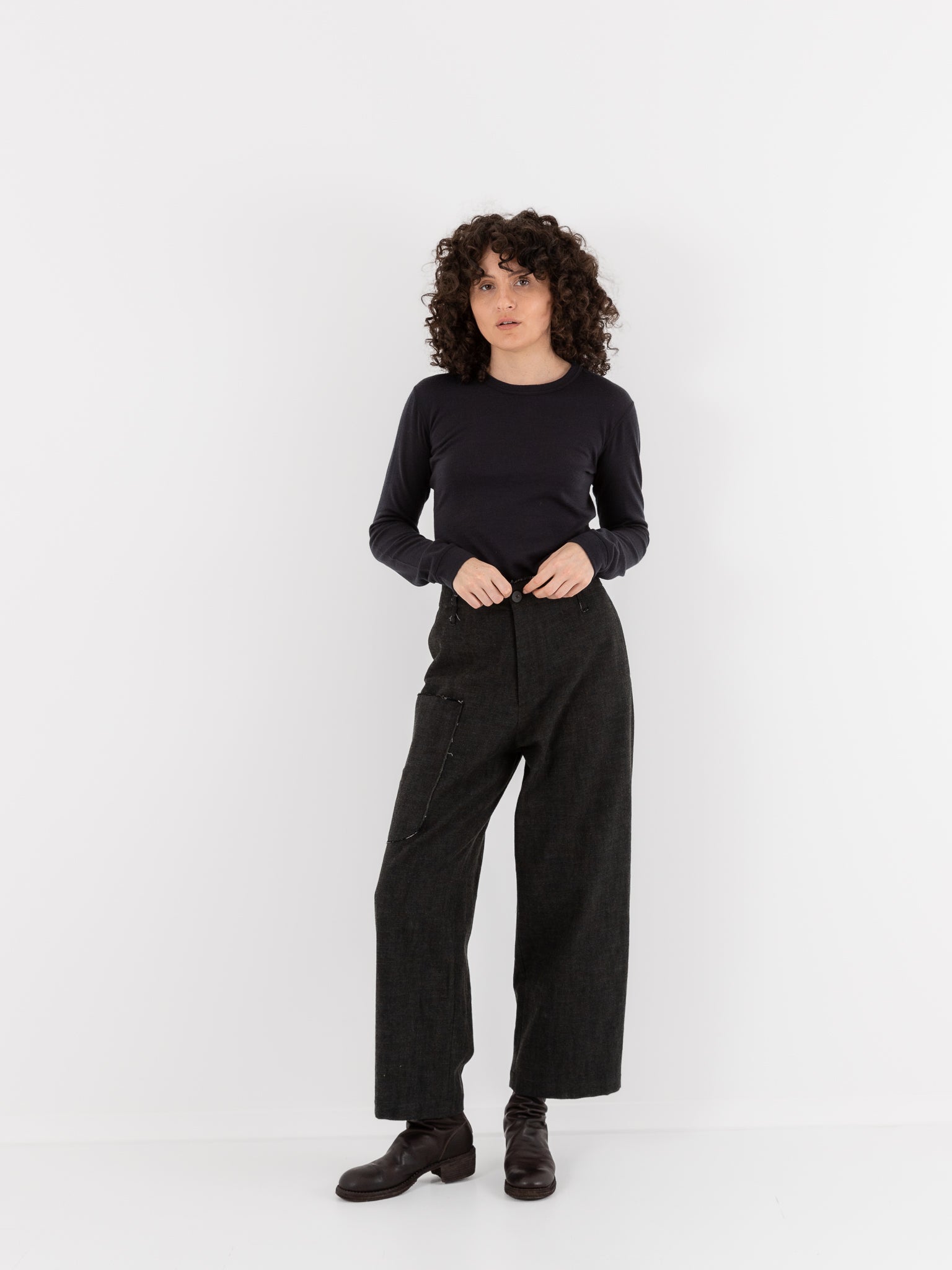 Wright + Doyle Wilhelm Trousers in Alga Green - WRIGHT + DOYLE at Worthwhile - shop PANT