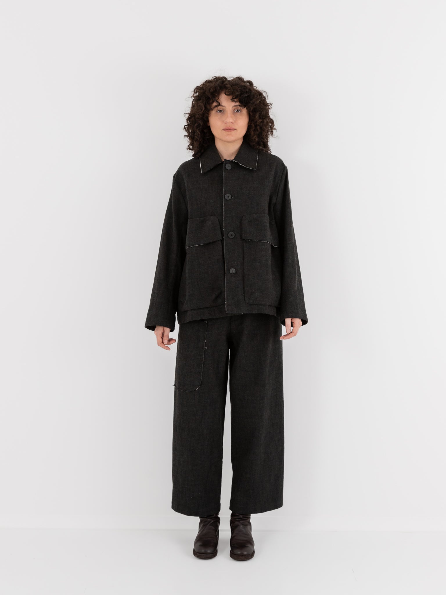 Wright + Doyle Beuys Pocket Jacket in Alga Green - WRIGHT + DOYLE at Worthwhile - shop JACKET