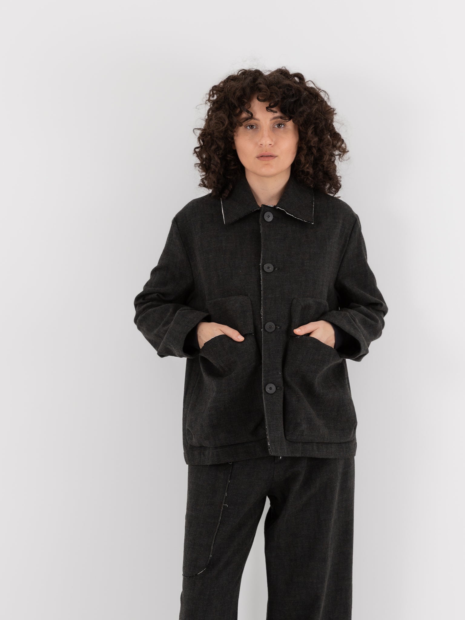 Wright + Doyle Beuys Pocket Jacket in Alga Green - WRIGHT + DOYLE at Worthwhile - shop JACKET