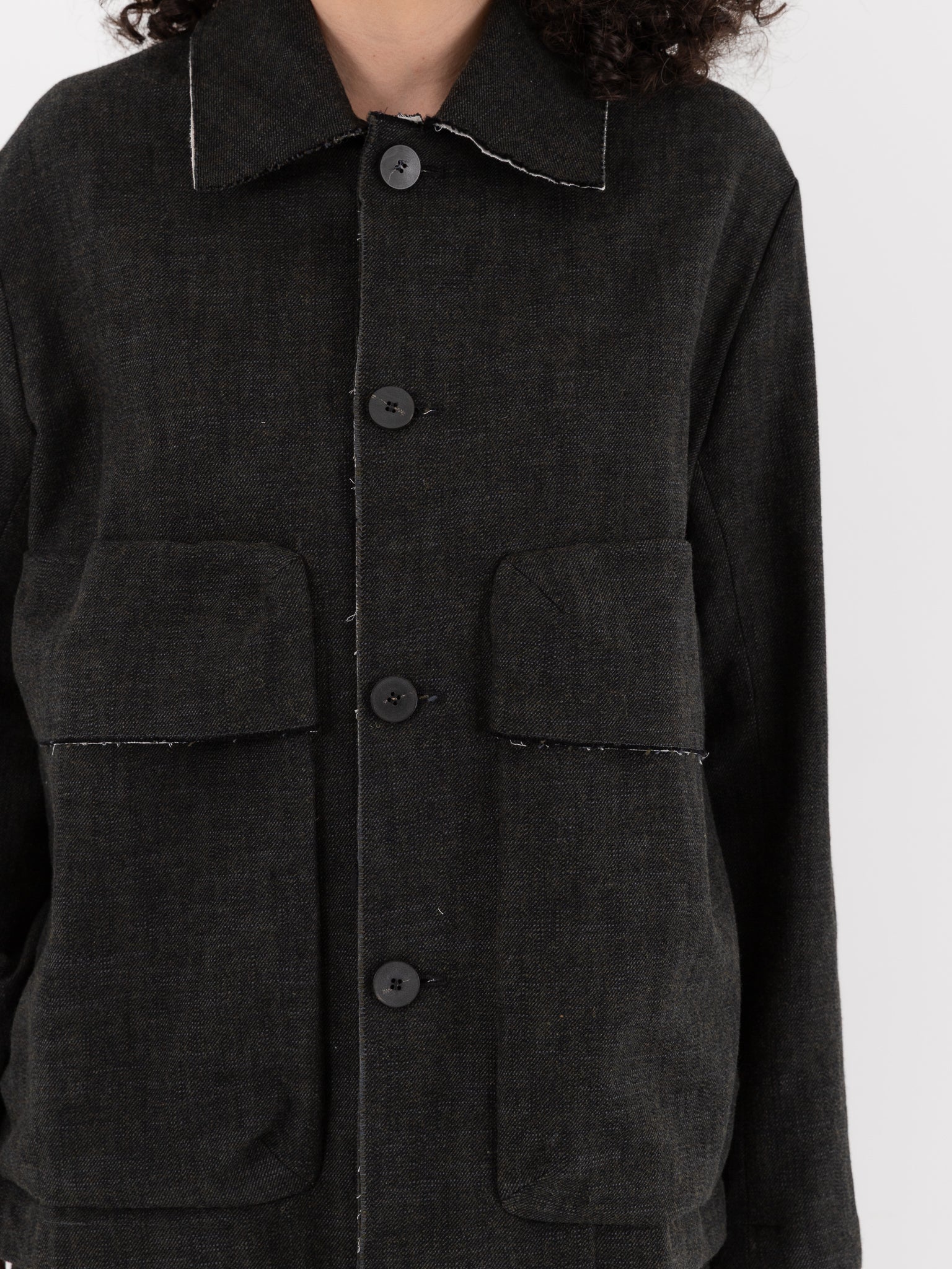 Wright + Doyle Beuys Pocket Jacket in Alga Green - WRIGHT + DOYLE at Worthwhile - shop JACKET