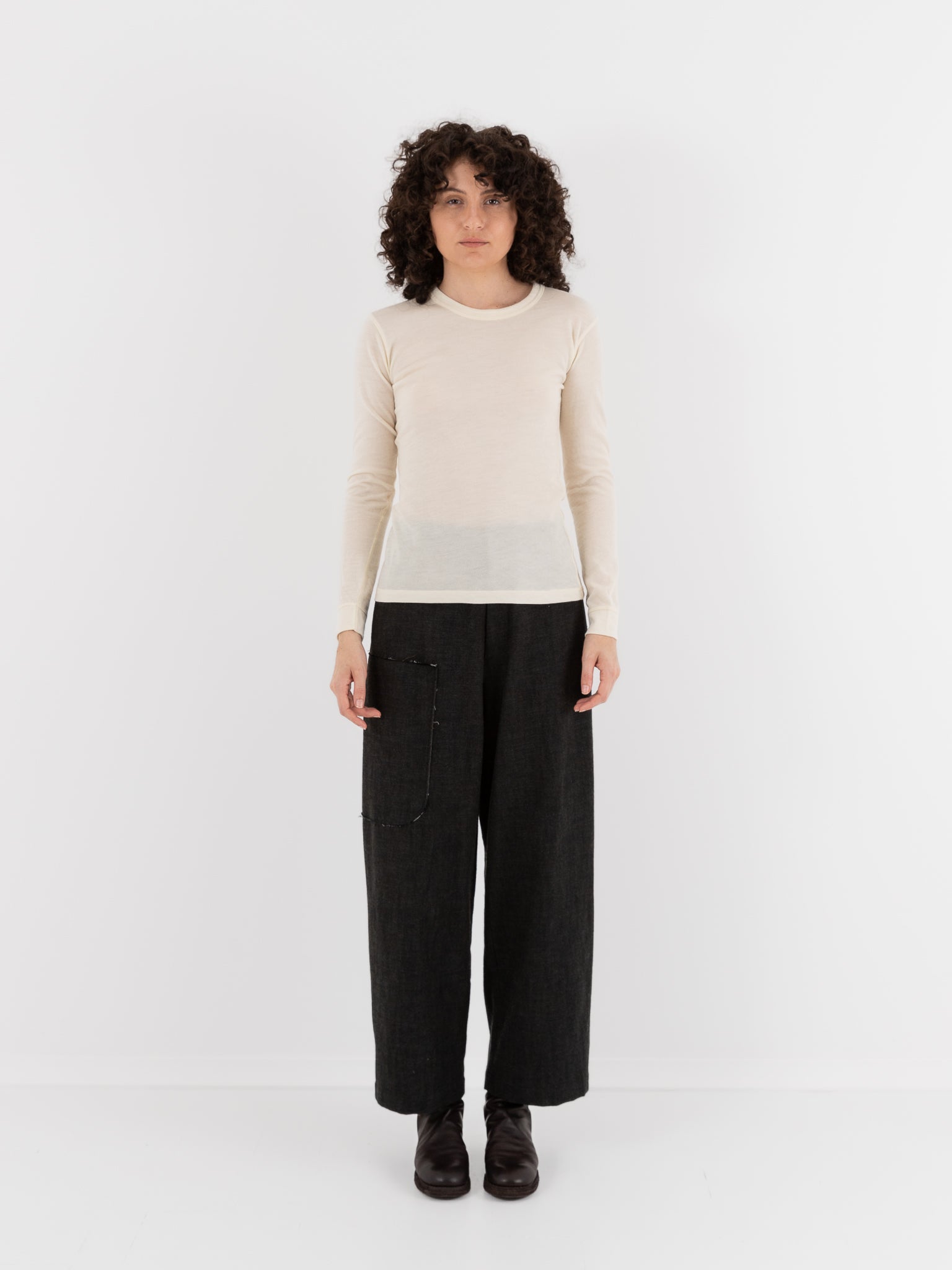 Wright + Doyle Tee in Chalk - WRIGHT + DOYLE at Worthwhile - shop TOP