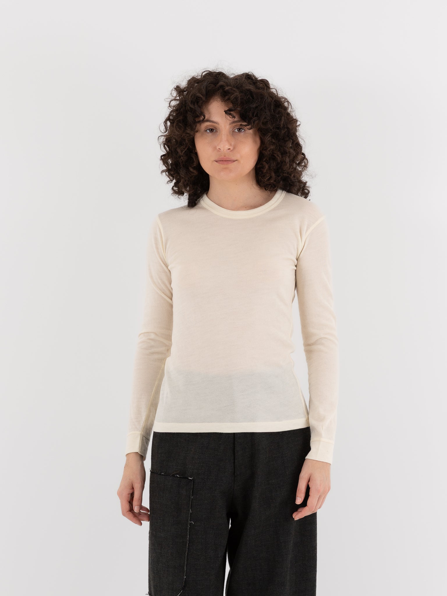 Wright + Doyle Tee in Chalk - WRIGHT + DOYLE at Worthwhile - shop TOP