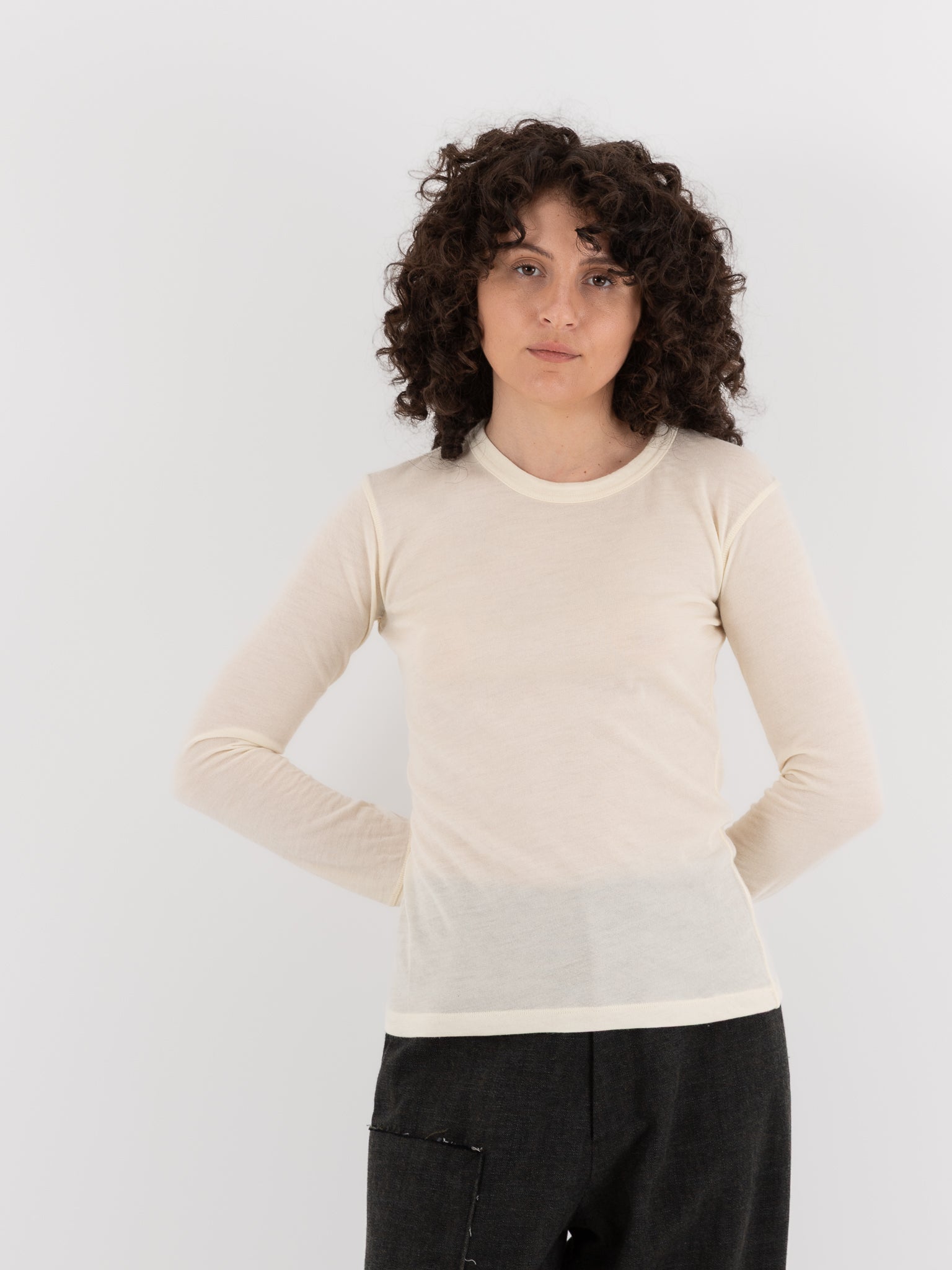 Wright + Doyle Tee in Chalk - WRIGHT + DOYLE at Worthwhile - shop TOP