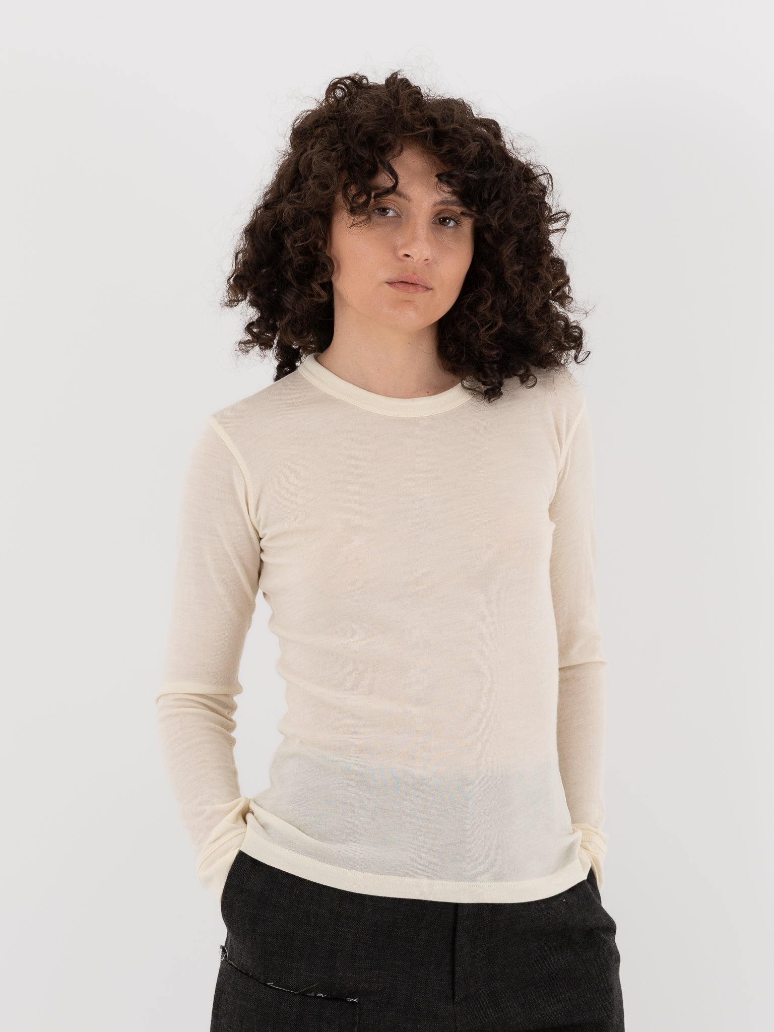 Wright + Doyle Tee in Chalk - WRIGHT + DOYLE at Worthwhile - shop TOP