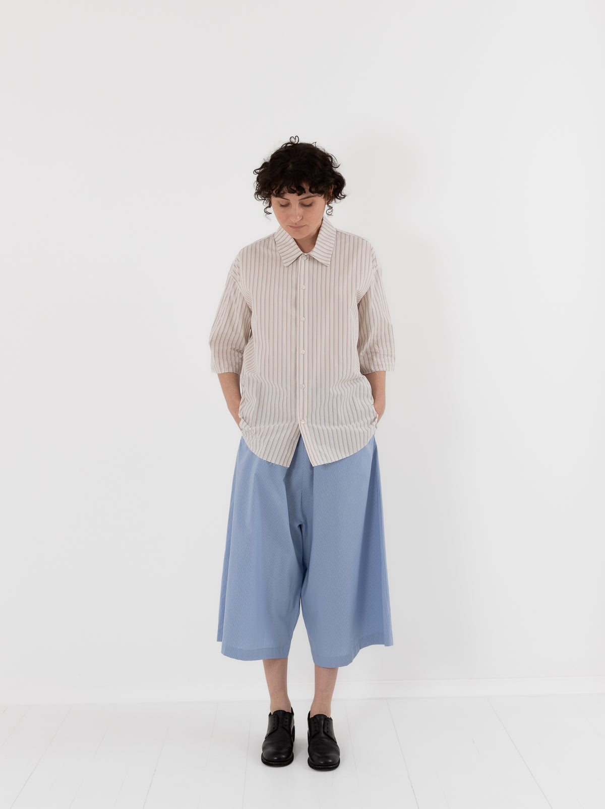 Wright + Doyle Meldon Shorts in Zenith Pinstripe - WRIGHT + DOYLE at Worthwhile - shop SHORTS
