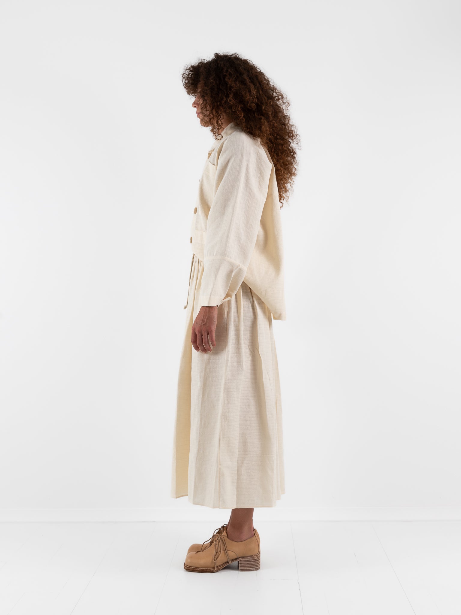 Wright + Doyle Gatherers Skirt in Alabaster - WRIGHT + DOYLE at Worthwhile - shop SKIRT