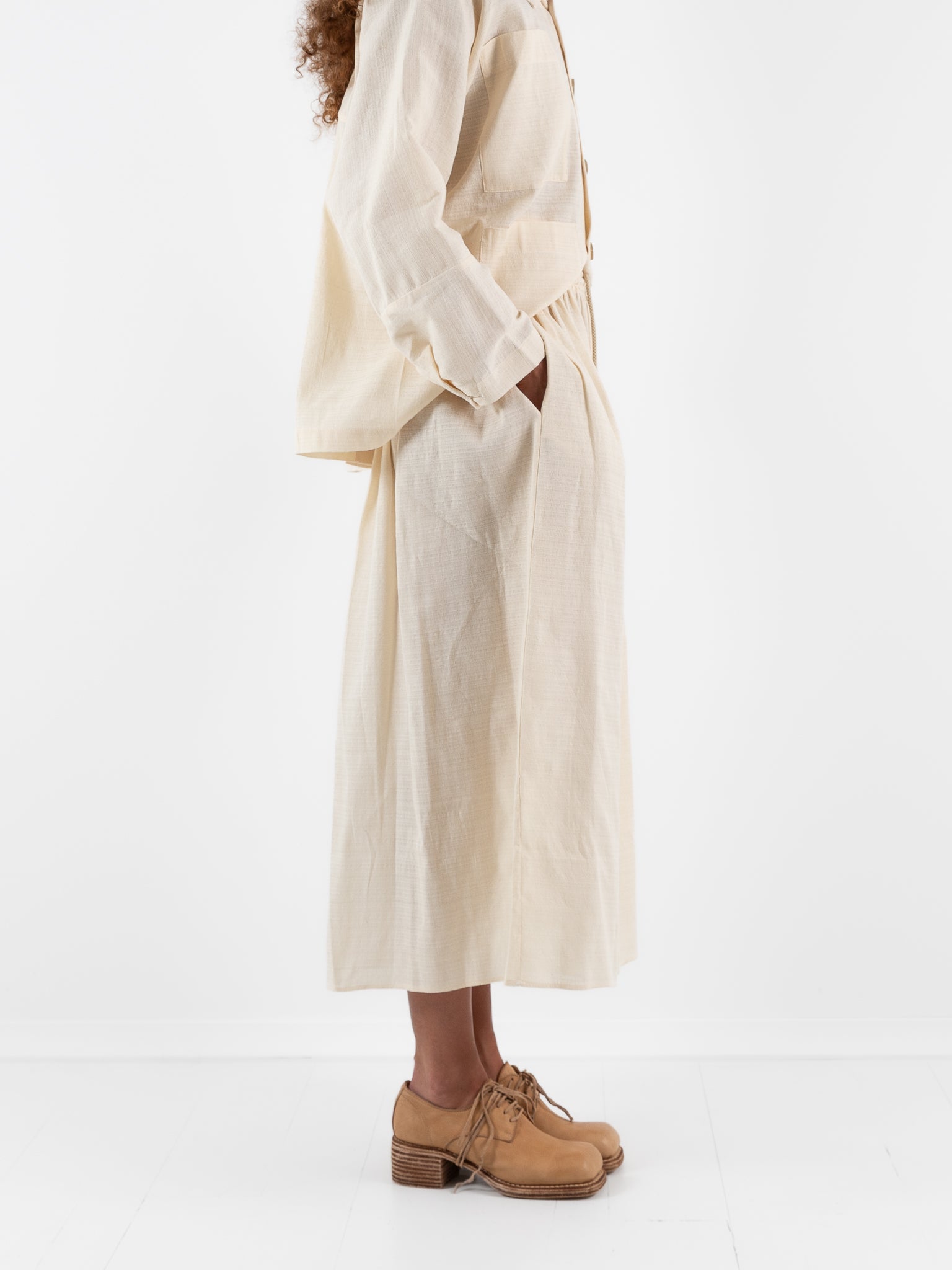 Wright + Doyle Gatherers Skirt in Alabaster - WRIGHT + DOYLE at Worthwhile - shop SKIRT