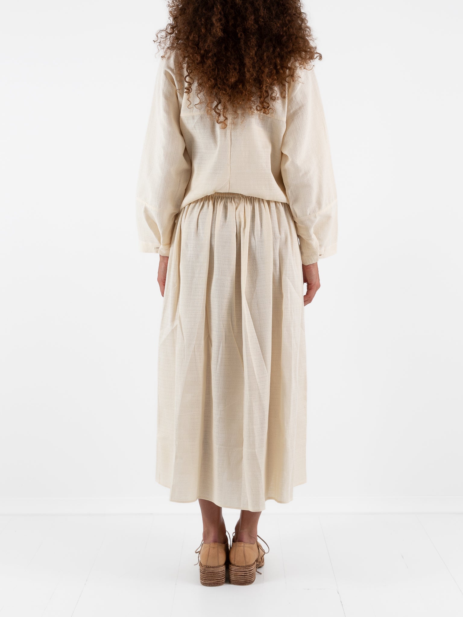 Wright + Doyle Gatherers Skirt in Alabaster - WRIGHT + DOYLE at Worthwhile - shop SKIRT