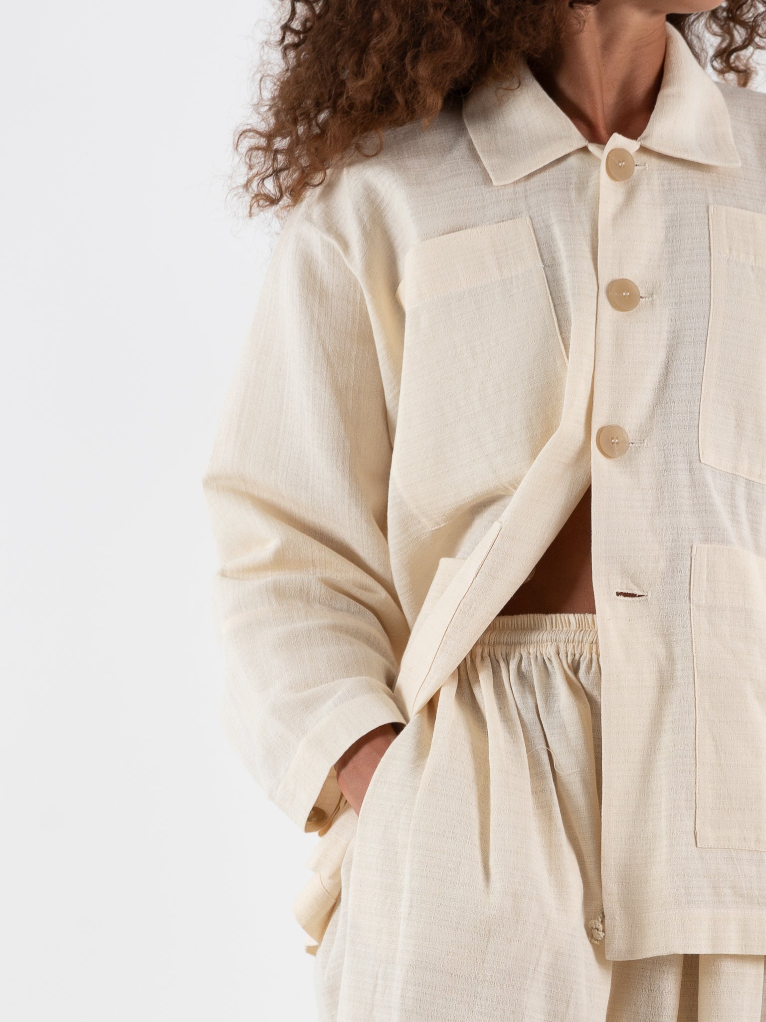 Wright + Doyle Gatherers Skirt in Alabaster - WRIGHT + DOYLE at Worthwhile - shop SKIRT