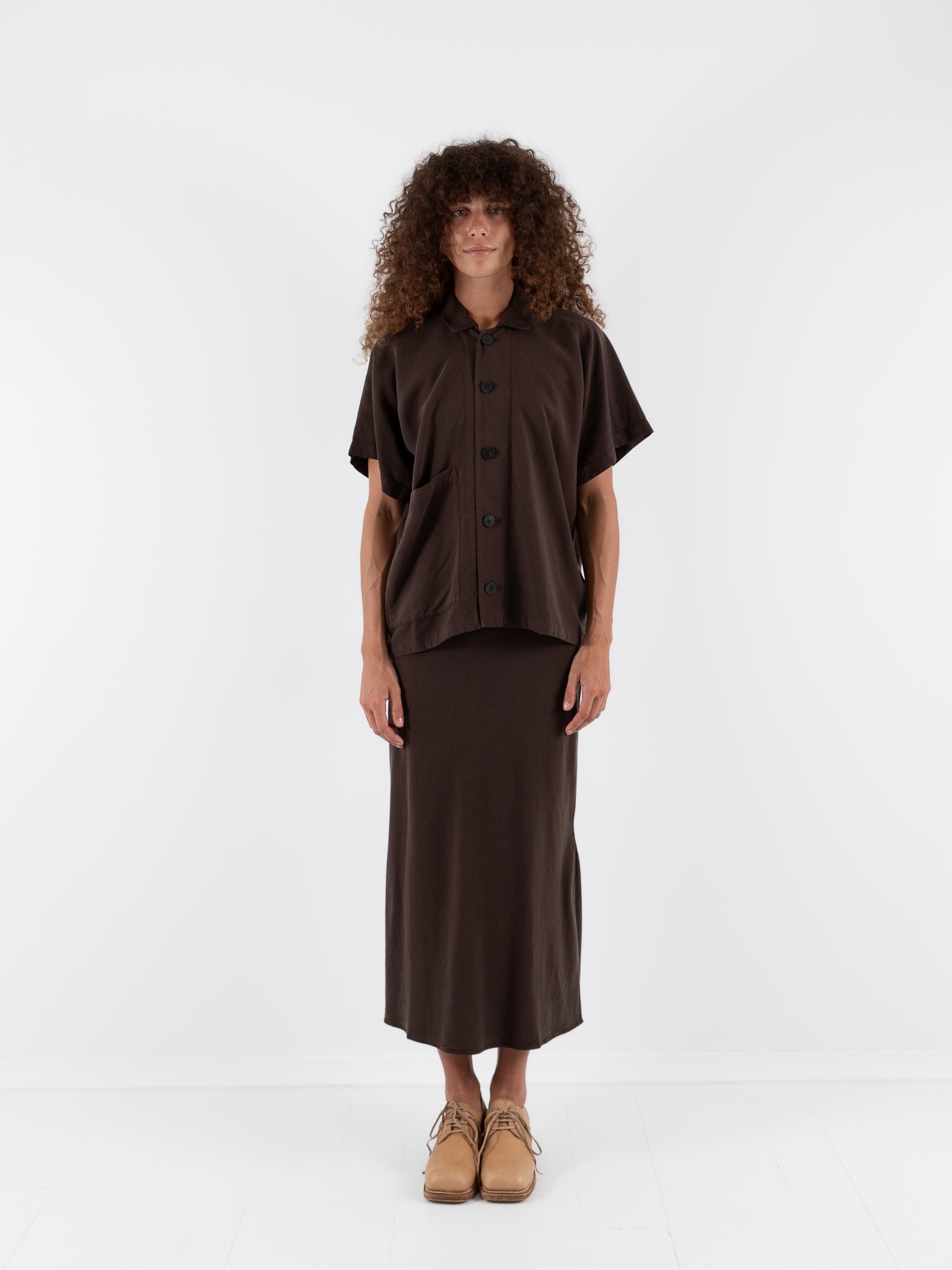 Wright + Doyle Bias Skirt in Cacao - WRIGHT + DOYLE at Worthwhile - shop SKIRT