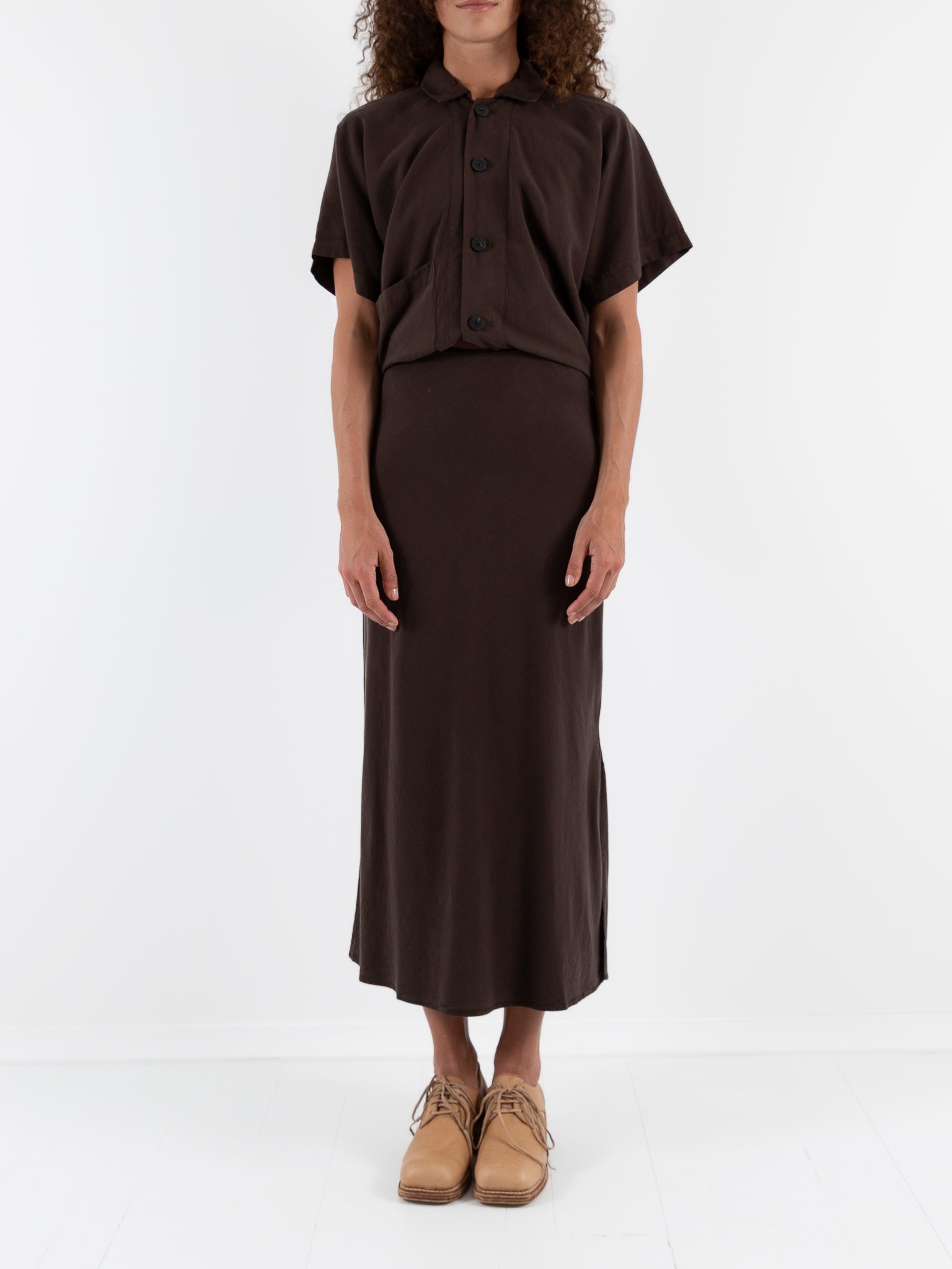 Wright + Doyle Bias Skirt in Cacao - WRIGHT + DOYLE at Worthwhile - shop SKIRT