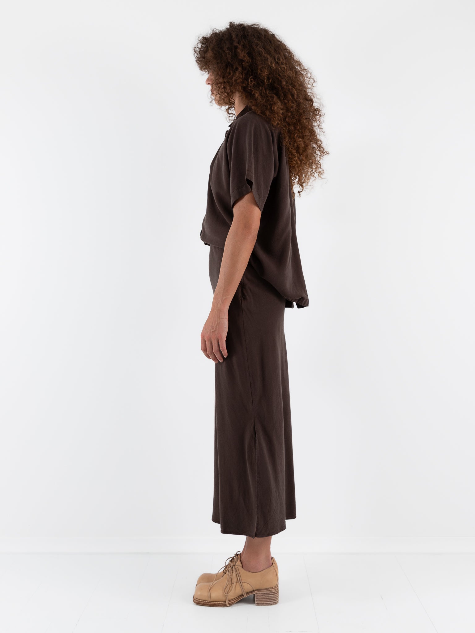 Wright + Doyle Bias Skirt in Cacao - WRIGHT + DOYLE at Worthwhile - shop SKIRT