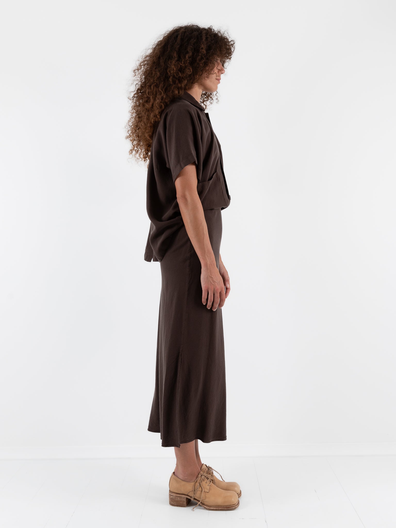 Wright + Doyle Bias Skirt in Cacao - WRIGHT + DOYLE at Worthwhile - shop SKIRT