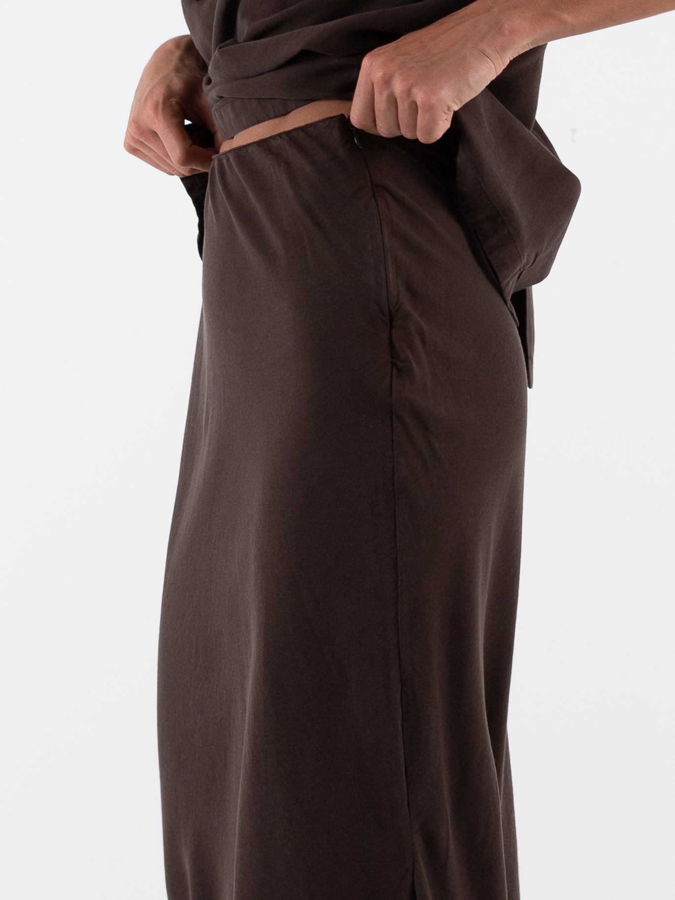 Wright + Doyle Bias Skirt in Cacao - WRIGHT + DOYLE at Worthwhile - shop SKIRT