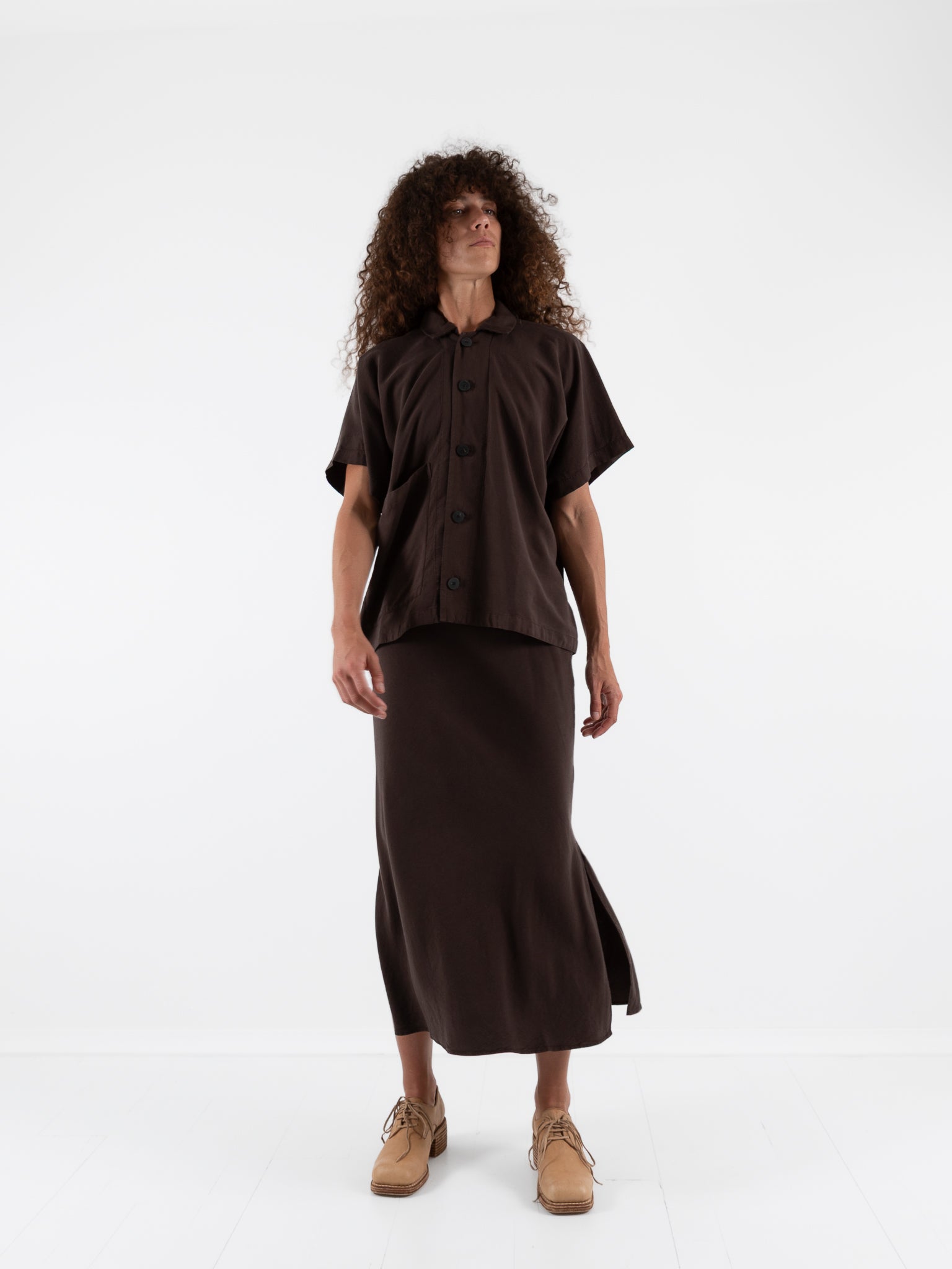 Wright + Doyle Bias Skirt in Cacao - WRIGHT + DOYLE at Worthwhile - shop SKIRT