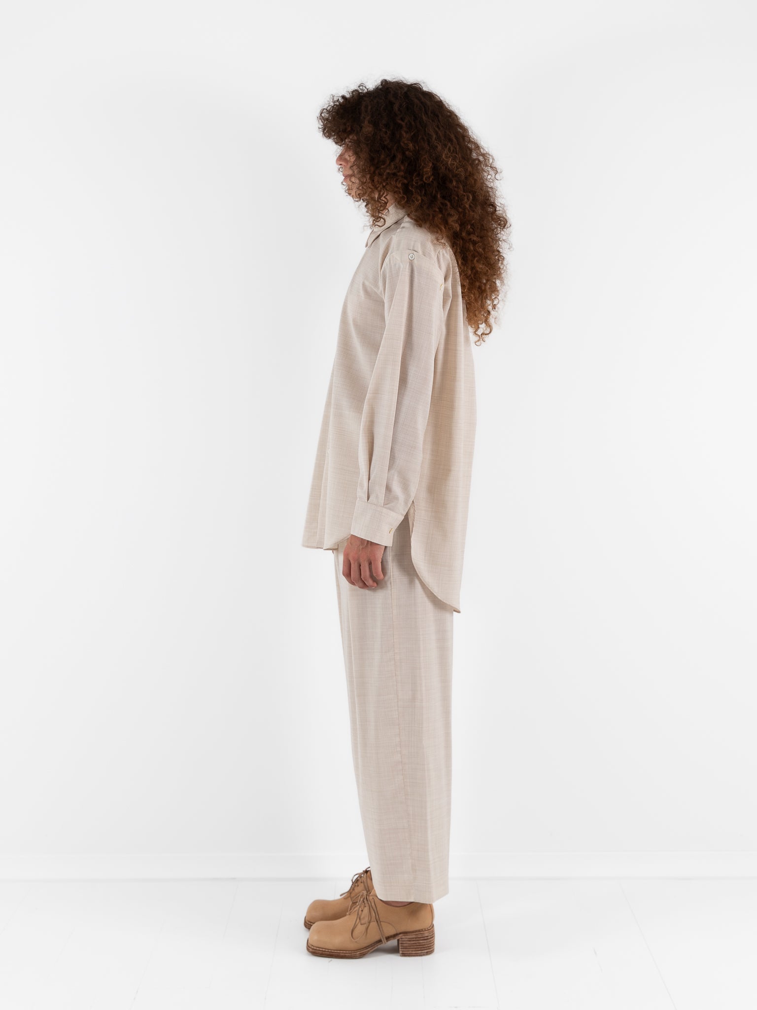 Wright + Doyle Single Pleat Trousers in Hay - WRIGHT + DOYLE at Worthwhile - shop PANT