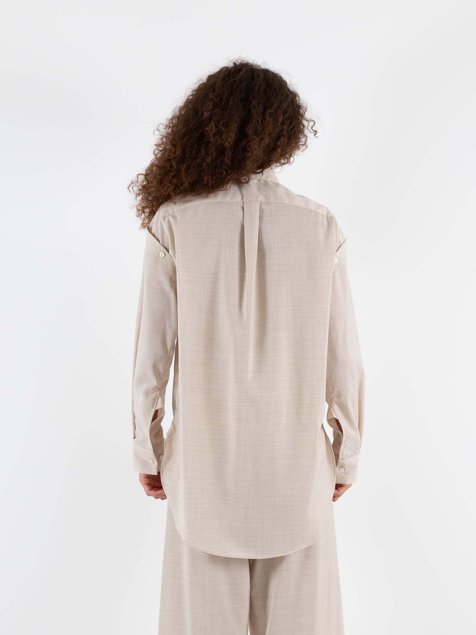 Wright + Doyle Hand Tie Shirt in Hay - WRIGHT + DOYLE at Worthwhile - shop TOP