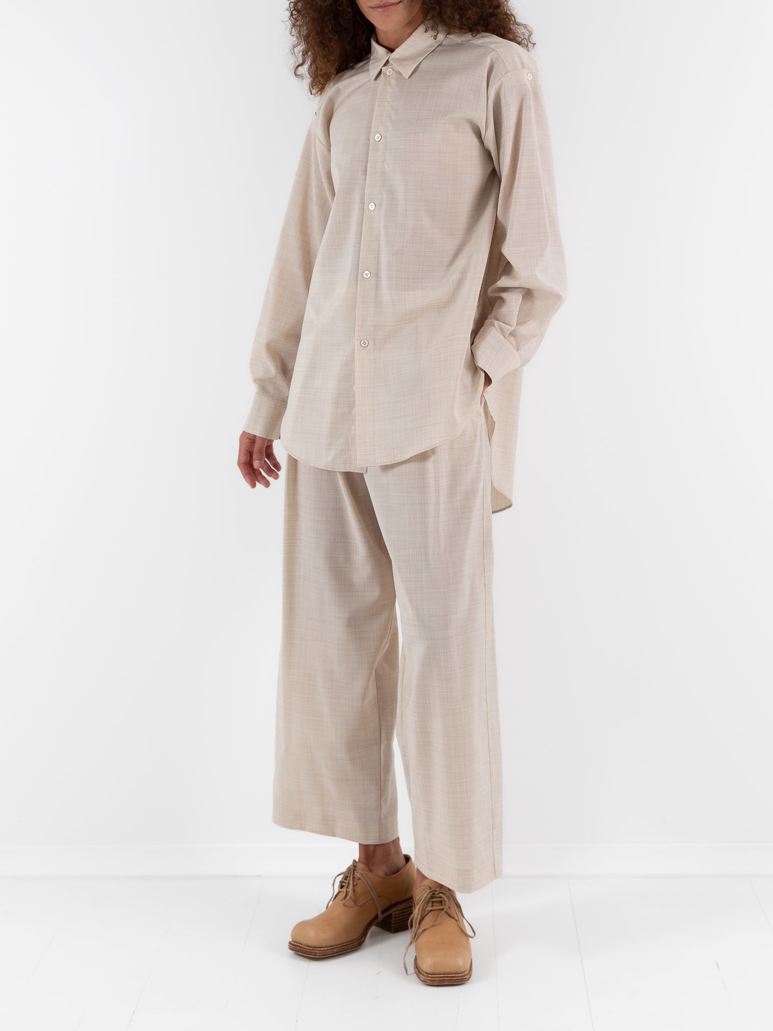 Wright + Doyle Single Pleat Trousers in Hay - WRIGHT + DOYLE at Worthwhile - shop PANT
