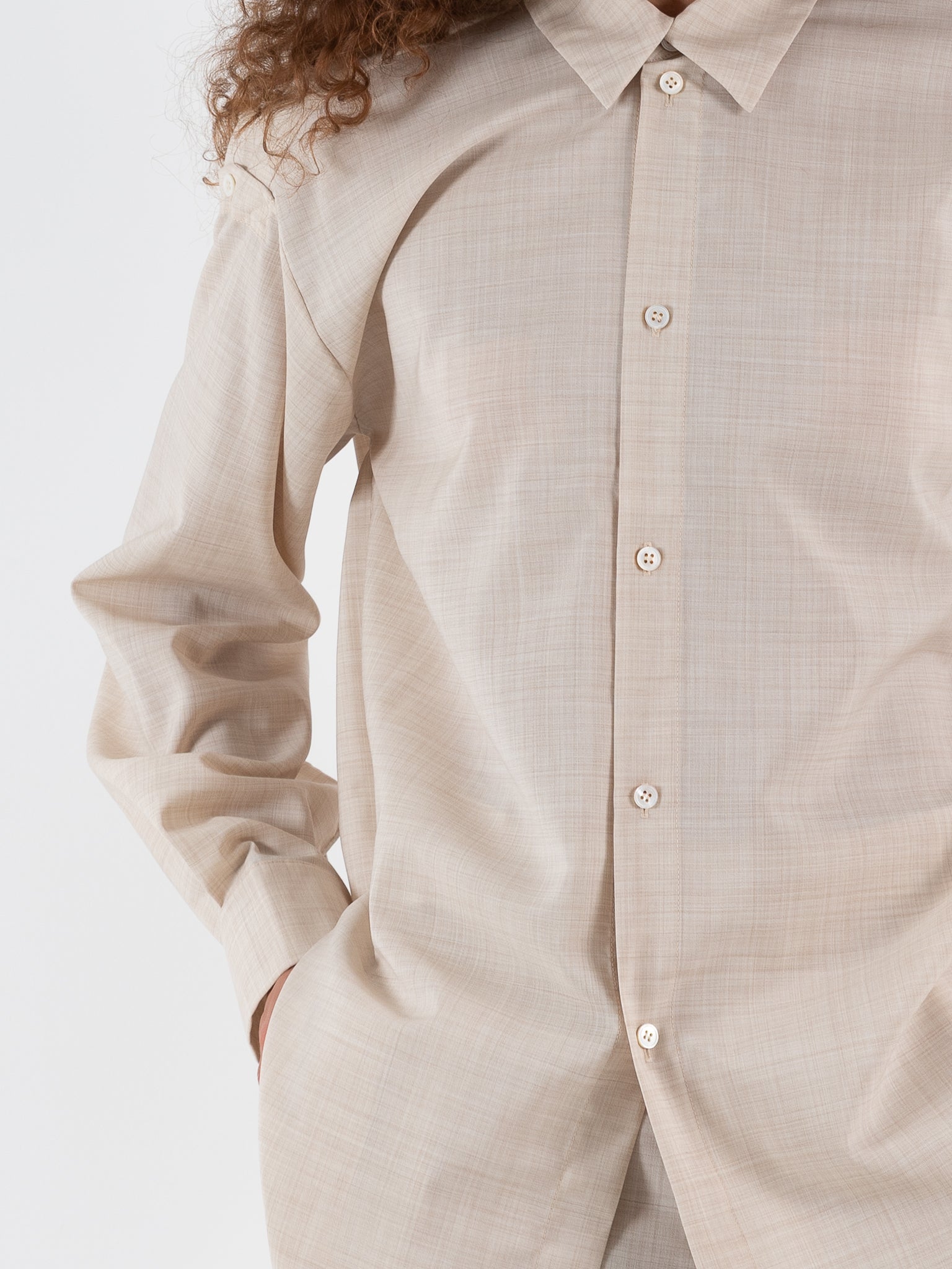 Wright + Doyle Hand Tie Shirt in Hay - WRIGHT + DOYLE at Worthwhile - shop TOP