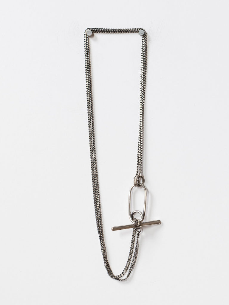 Werkstatt:München Curl necklace, oxidized sterling silver