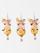 Spun Cotton Fairy On Glass Ball Ornament - Worthwhile