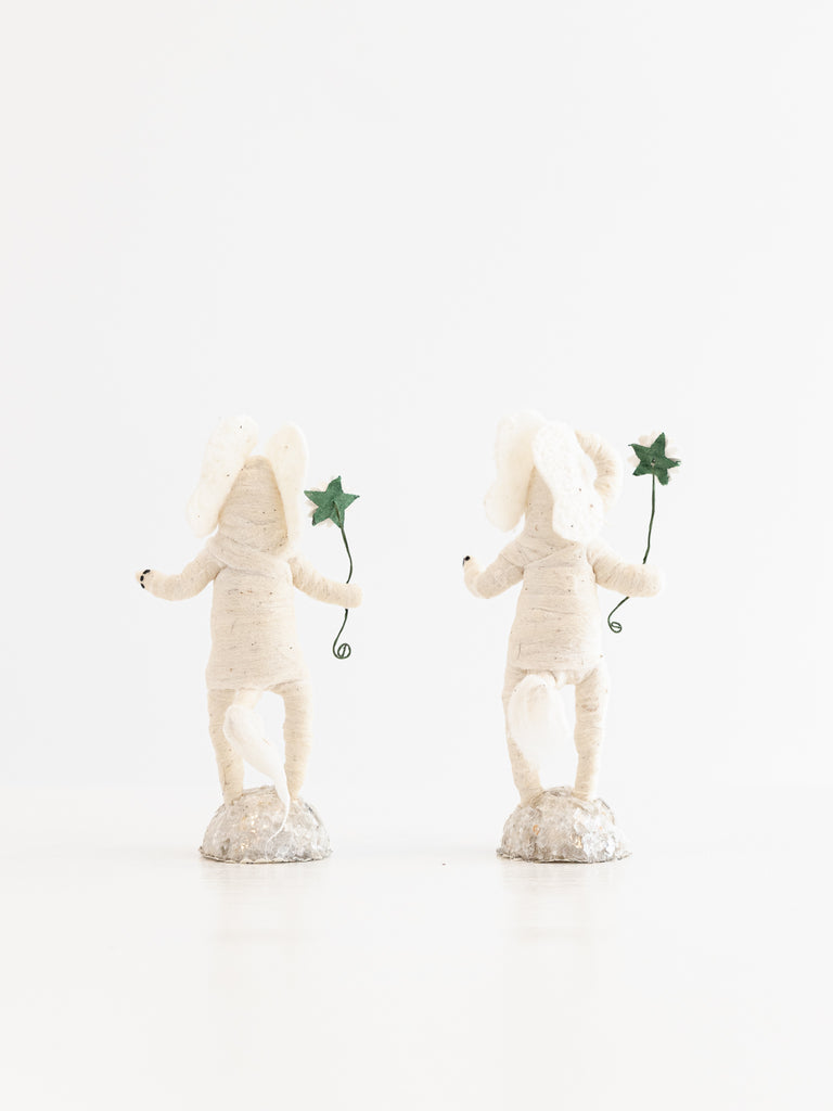 Spun Cotton Standing Elephant - Worthwhile