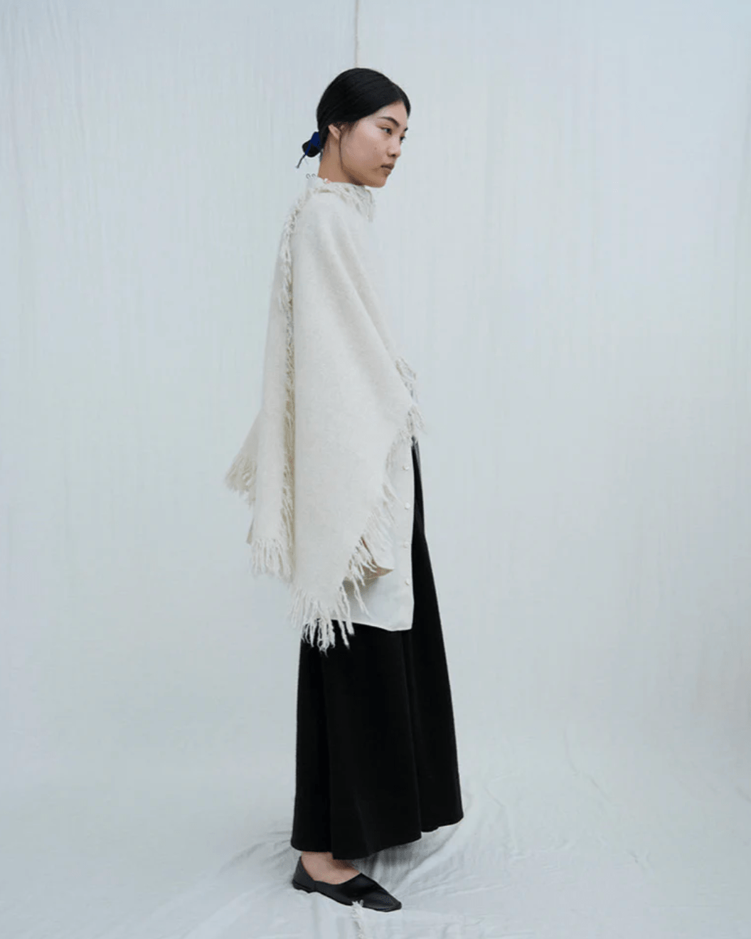 Norlha Nomad Net Crest Scarf in Natural White - NORLHA at Worthwhile - shop SCARF