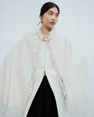 Norlha Nomad Net Crest Scarf in Natural White - NORLHA at Worthwhile - shop SCARF