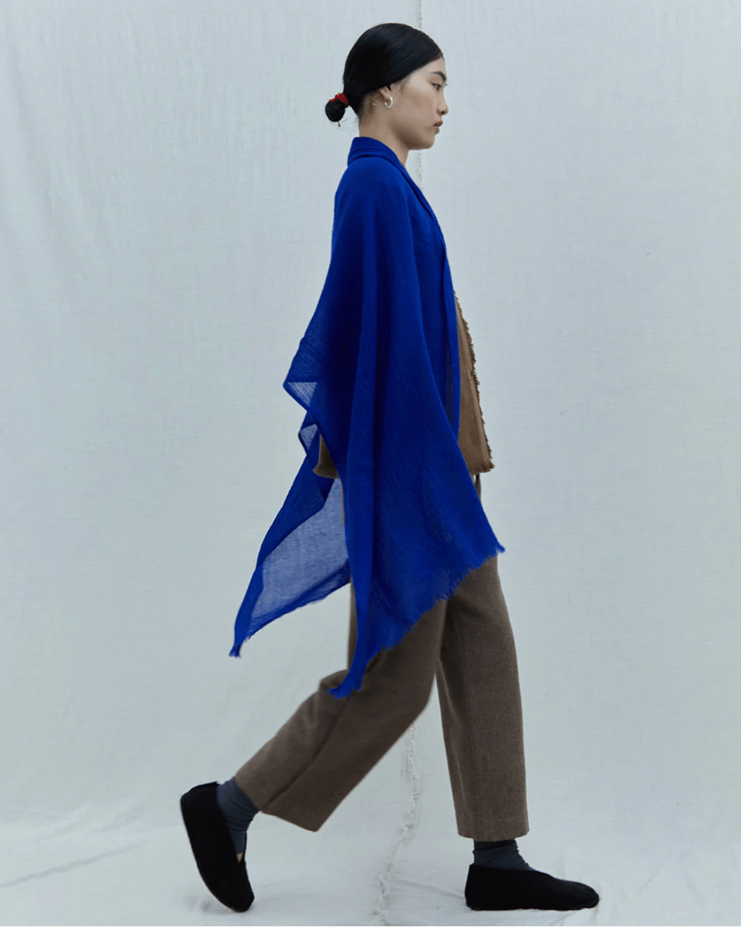 Norlha Price Light Scarf in Royal Blue - NORLHA at Worthwhile - shop SCARF