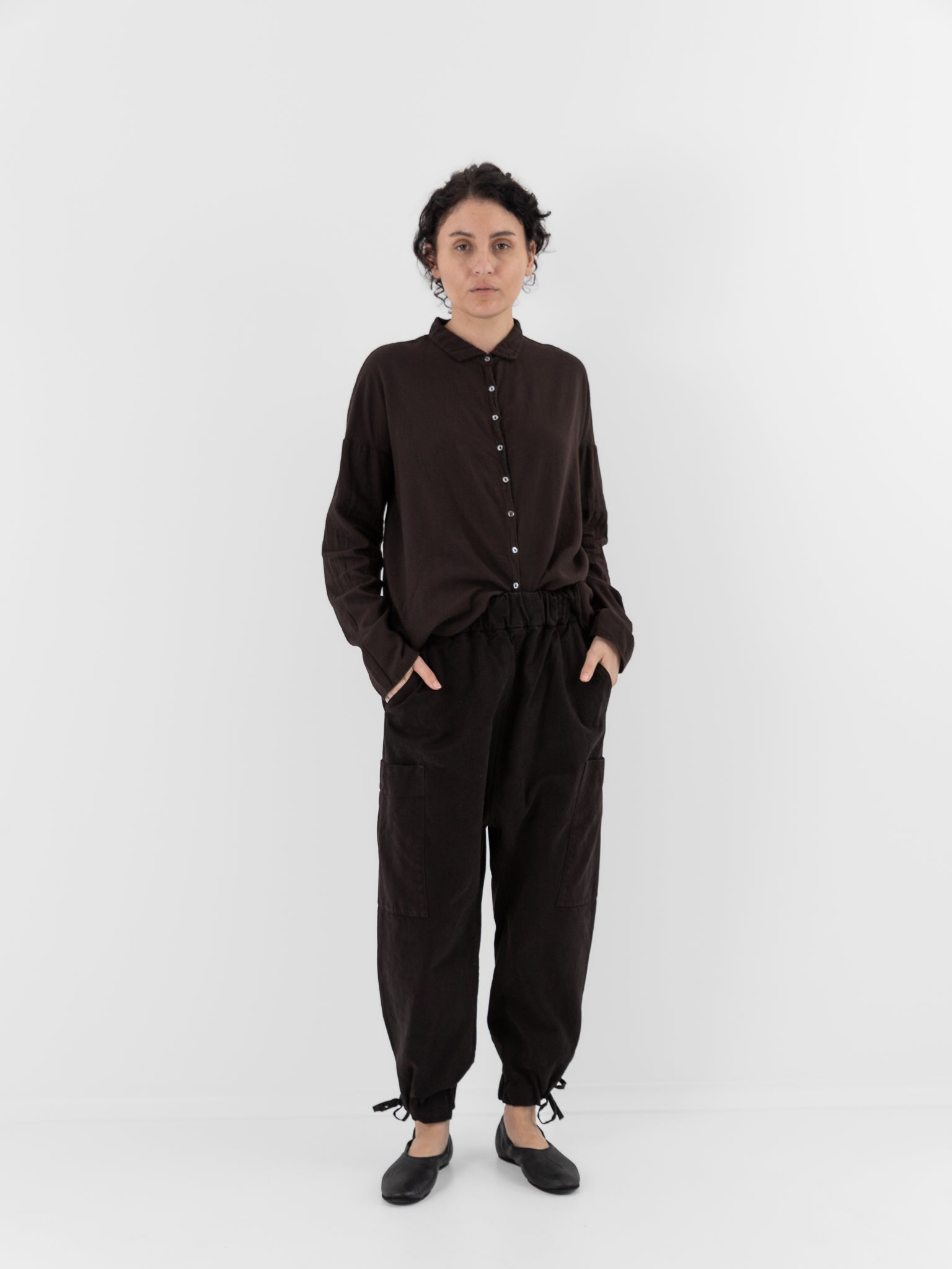 Album di Famiglia Cargo Trousers WCC in Brown - ALBUM DI FAMIGLIA at Worthwhile - shop PANT