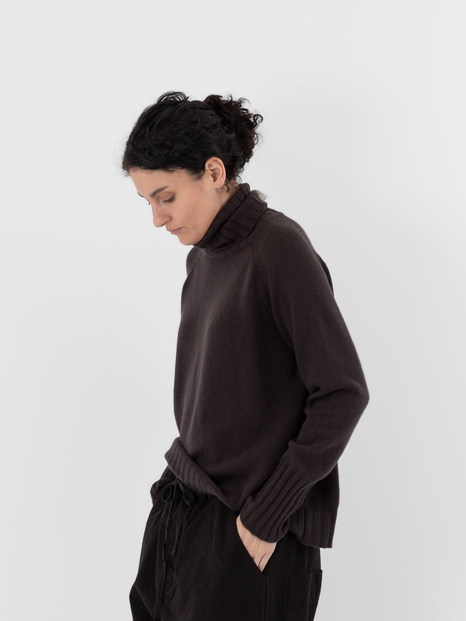 Album di Famiglia Dolcevita WS in Brown - ALBUM DI FAMIGLIA at Worthwhile - shop SWEATER