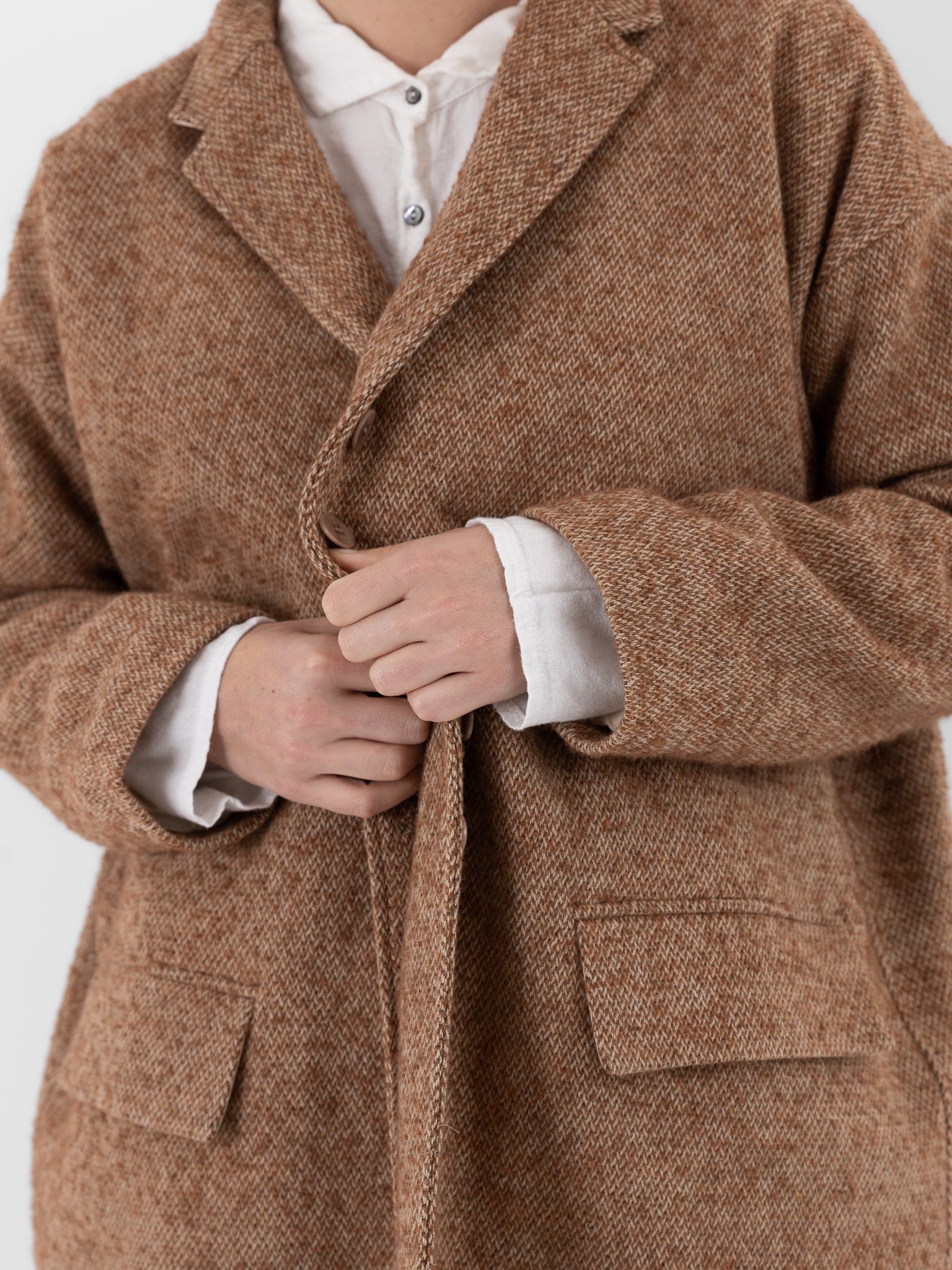 Album di Famiglia Egg Coat PW in Honey - ALBUM DI FAMIGLIA at Worthwhile - shop COAT