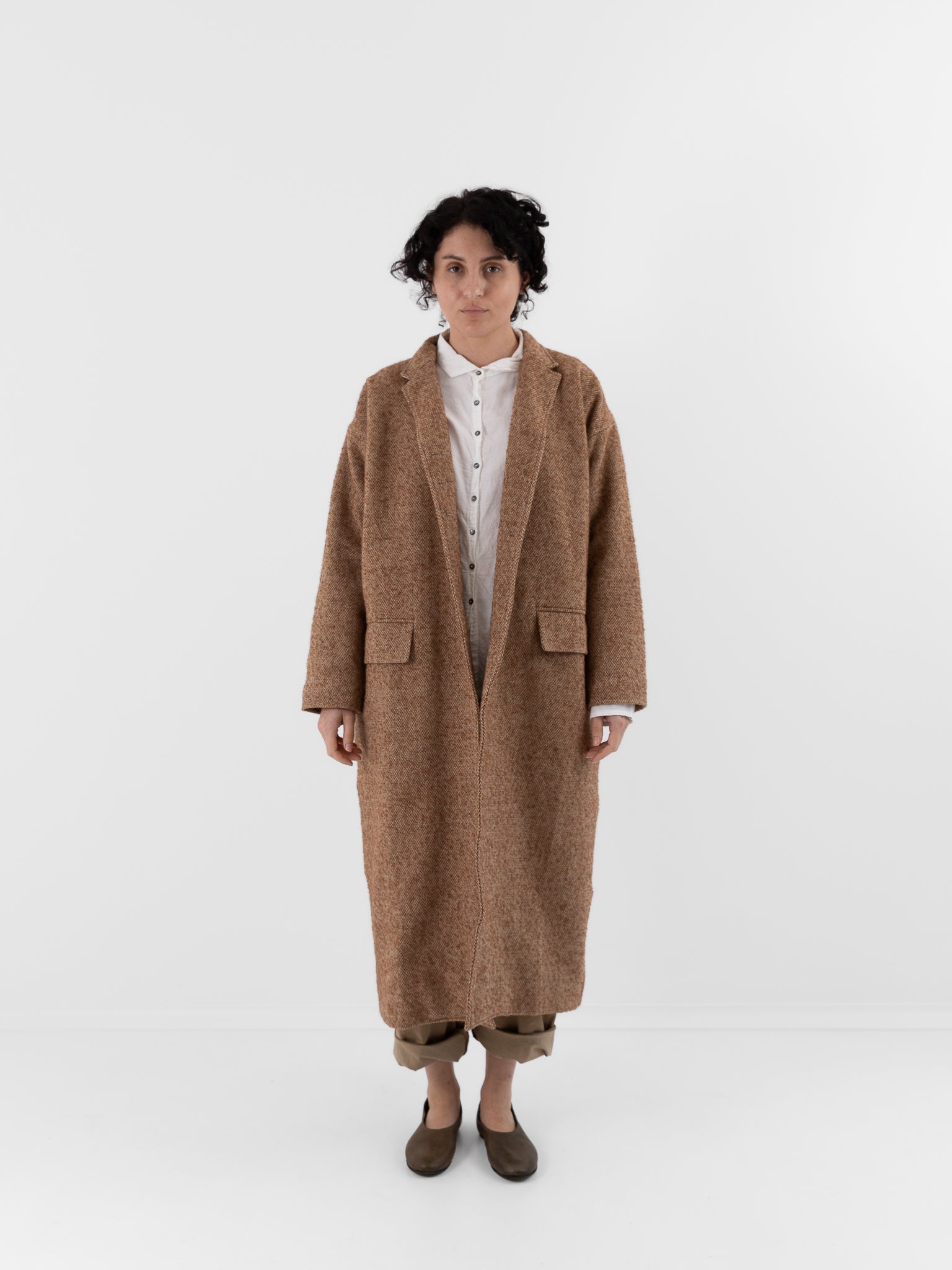 Album di Famiglia Egg Coat PW in Honey - ALBUM DI FAMIGLIA at Worthwhile - shop COAT
