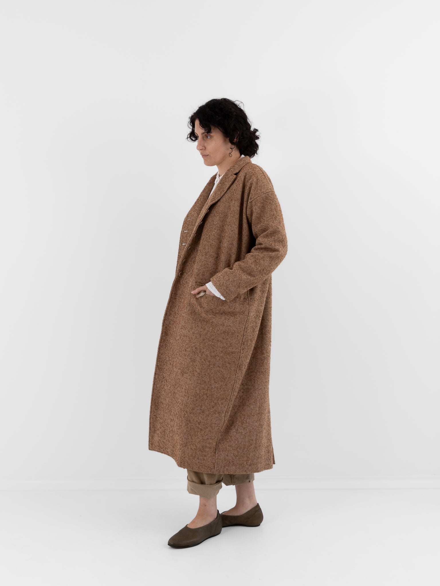 Album di Famiglia Egg Coat PW in Honey - ALBUM DI FAMIGLIA at Worthwhile - shop COAT