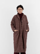 Album di Famiglia Egg Coat PW in Wine - ALBUM DI FAMIGLIA at Worthwhile - shop COAT